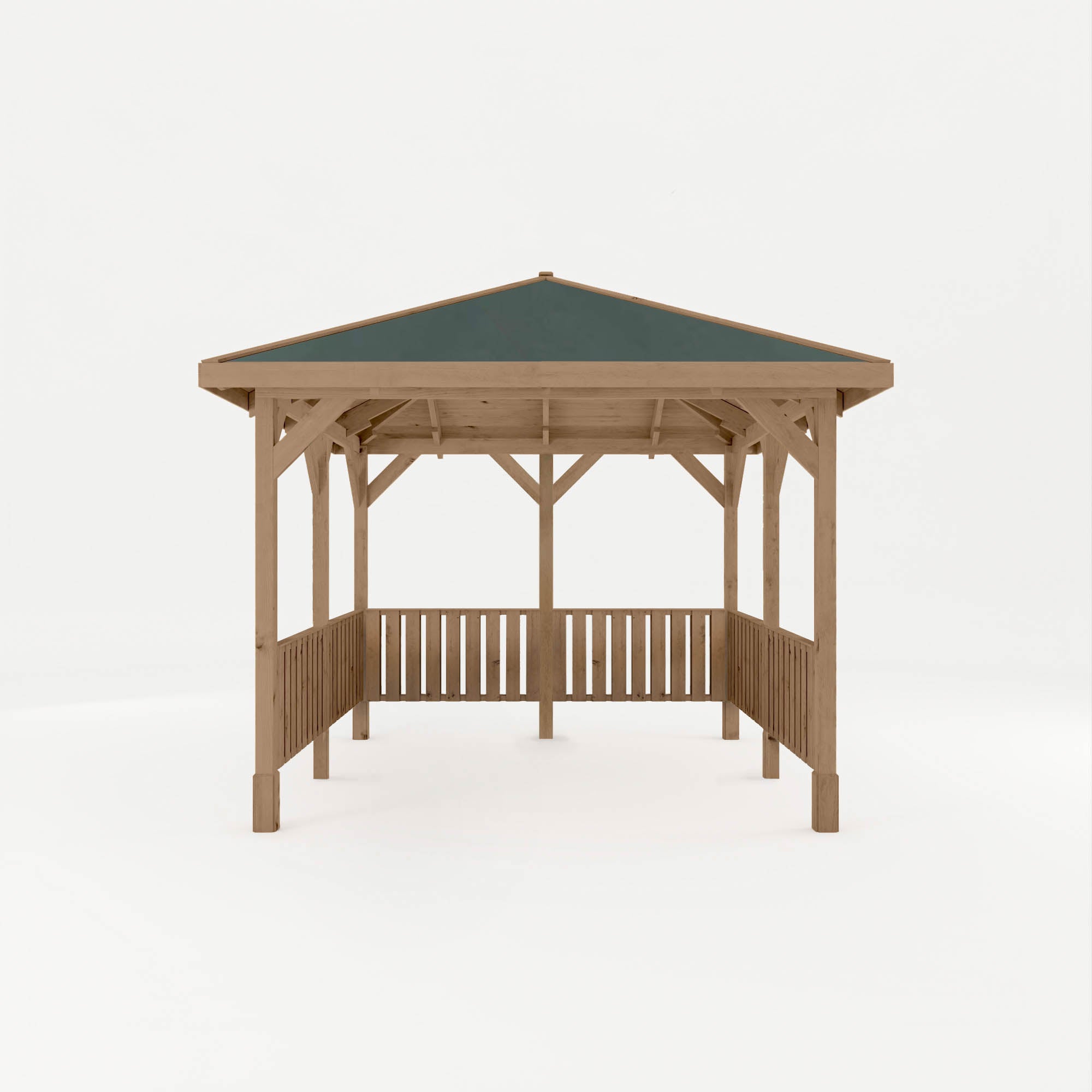 Mercia Thorpe Gazebo With Vertical Rails (3m x 3m) (SI-012-002-0011 - EAN 5029442020020)