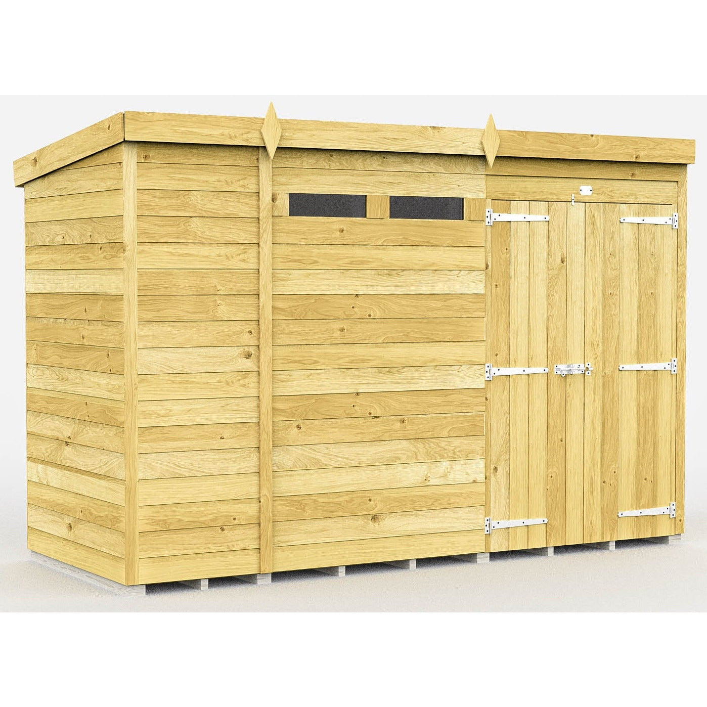Total Sheds (10x4) Pressure Treated Pent Security Shed