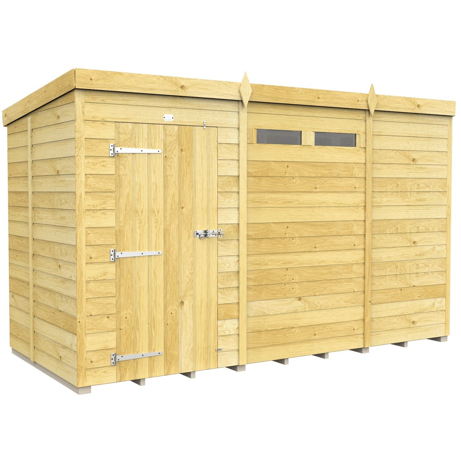 Total Sheds (11x5) Pressure Treated Pent Security Shed