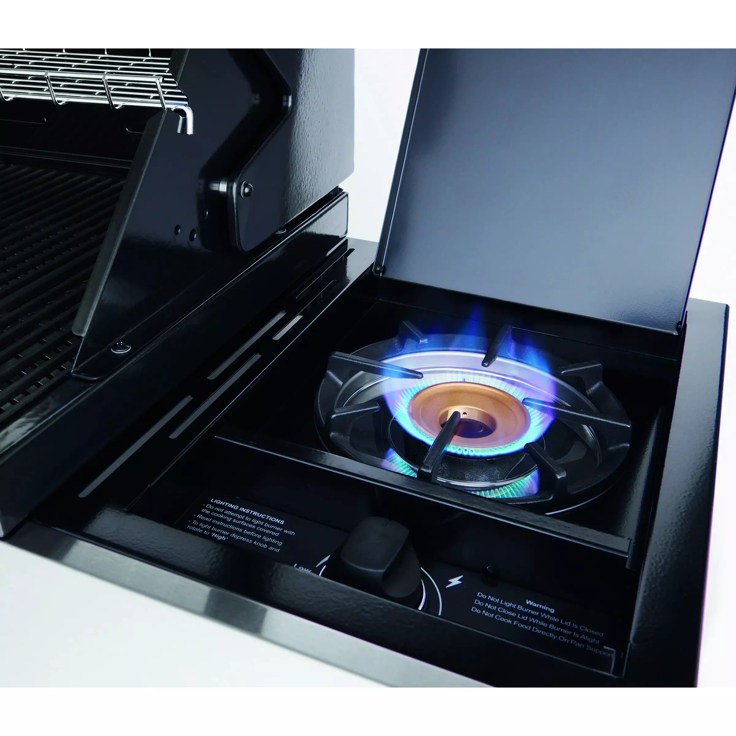 BeefEater 1200E 5 Burner BBQ & Side Burner Trolley (BMG1251BBE 5060569418215)