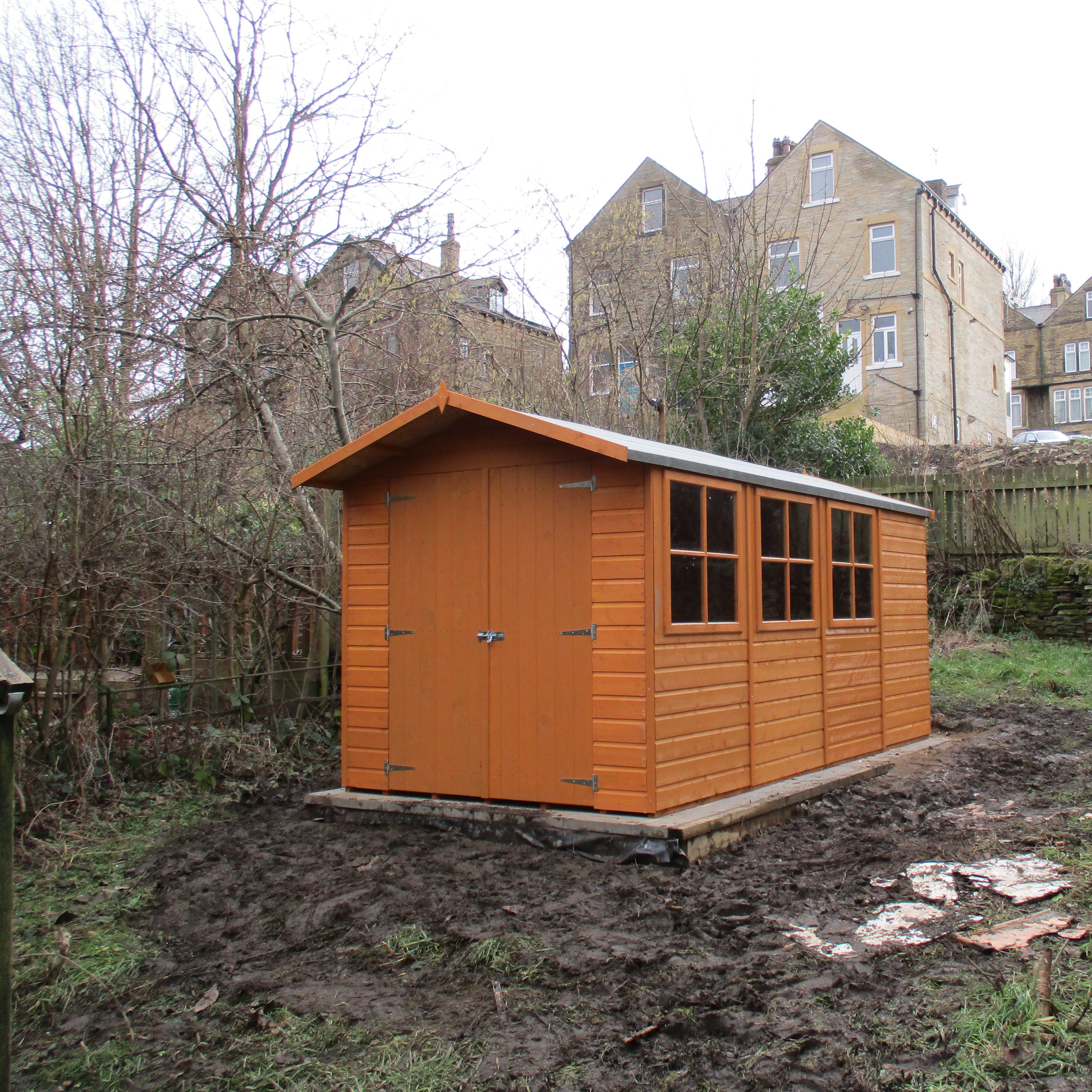 Shire Jersey Shed (7x13) JERS0713DSL-1AA 5060437981858 - Outside Store