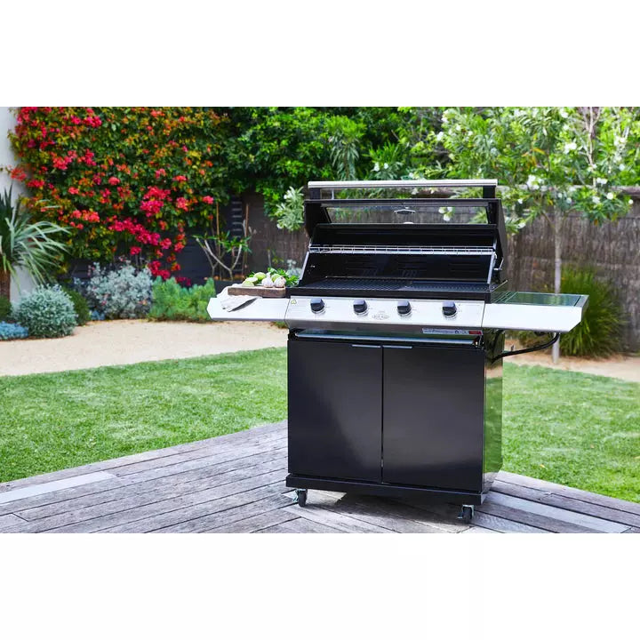 BeefEater 1200E 5 Burner BBQ & Side Burner Trolley (BMG1251BBE 5060569418215)