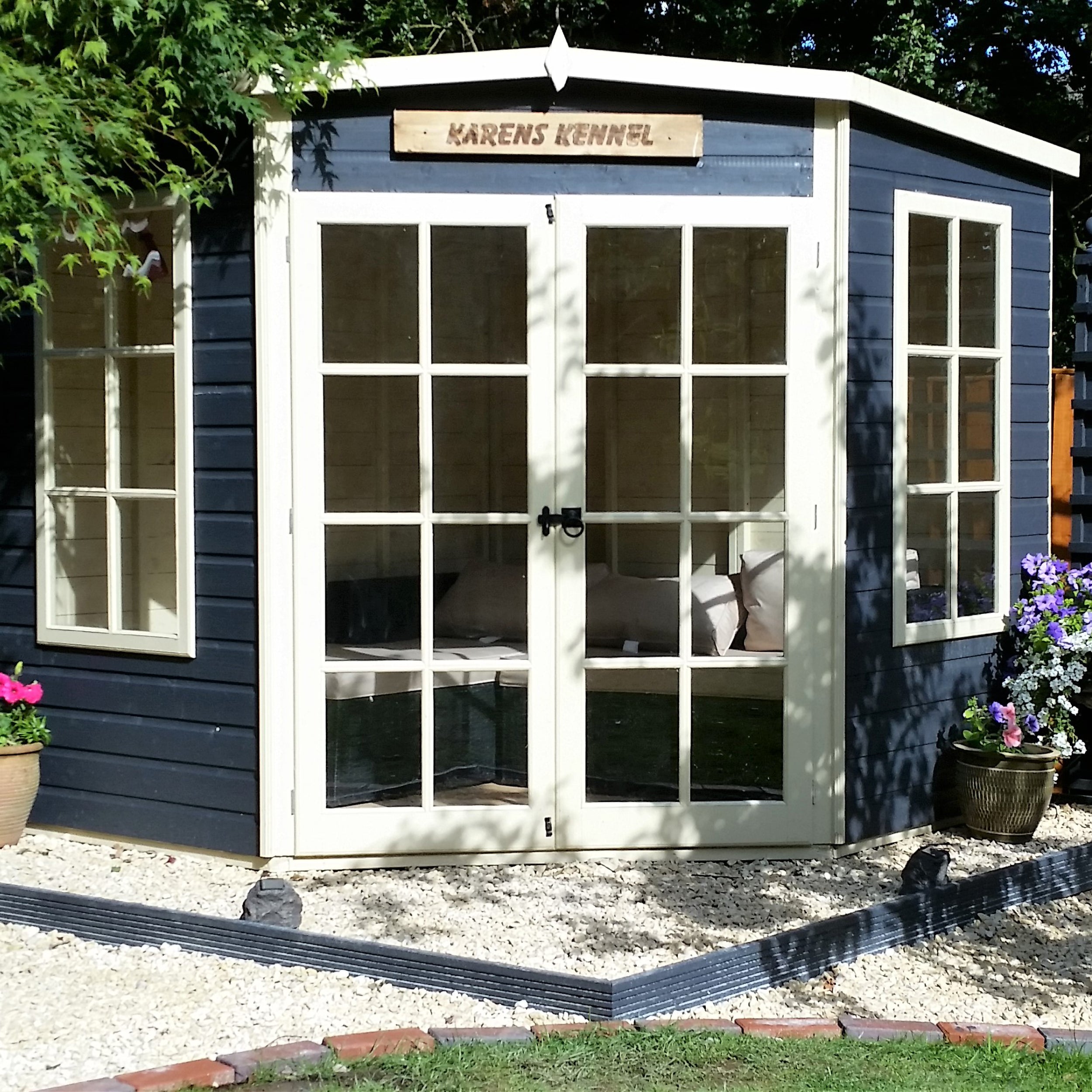 Shire Hampton Summerhouse (8x8) HAMP0808DSL-1AA 5060437982022 - Outside Store