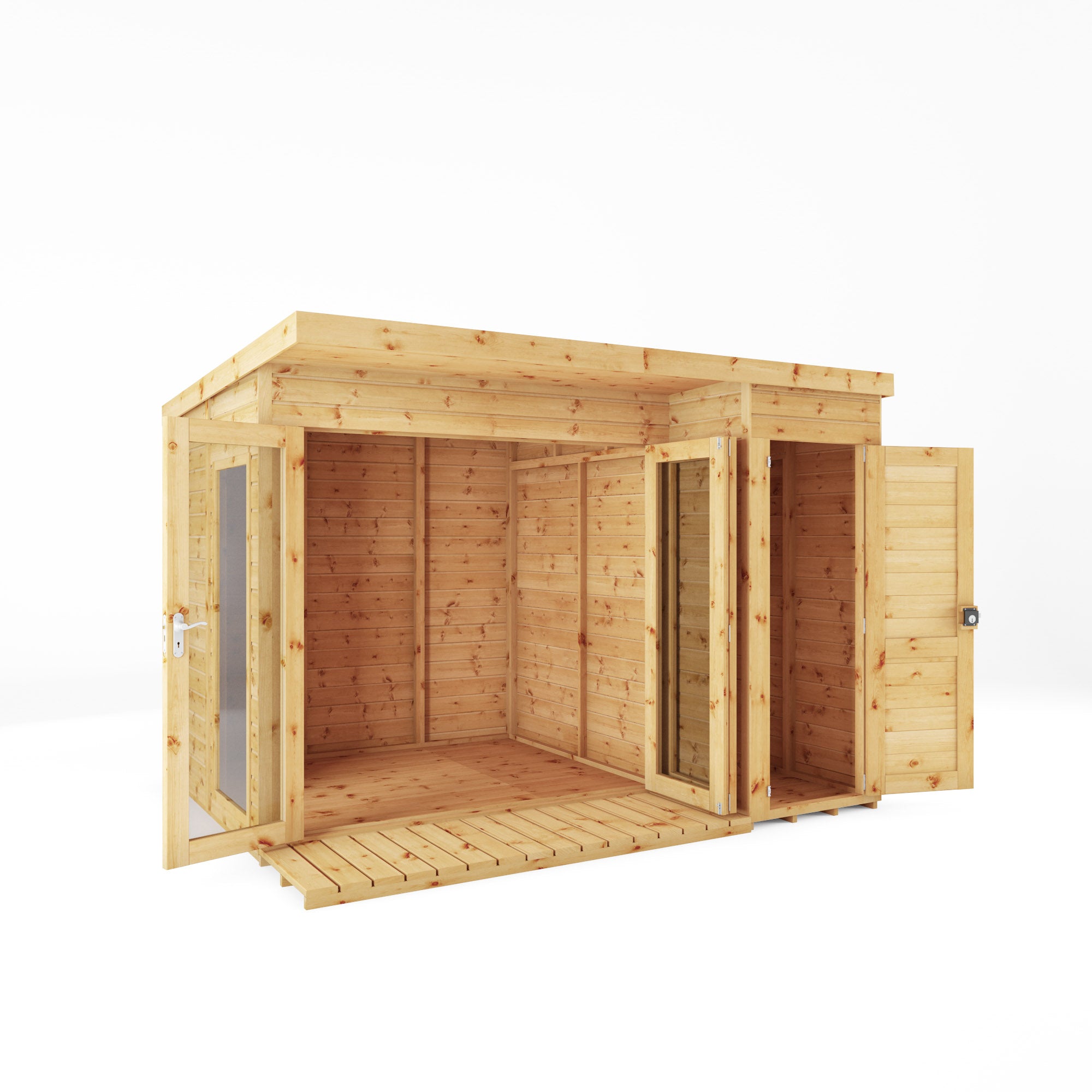 Mercia Contemporary Summerhouse with Side Shed (10x8) (SI-003-001-0022 - EAN 5029442077857)