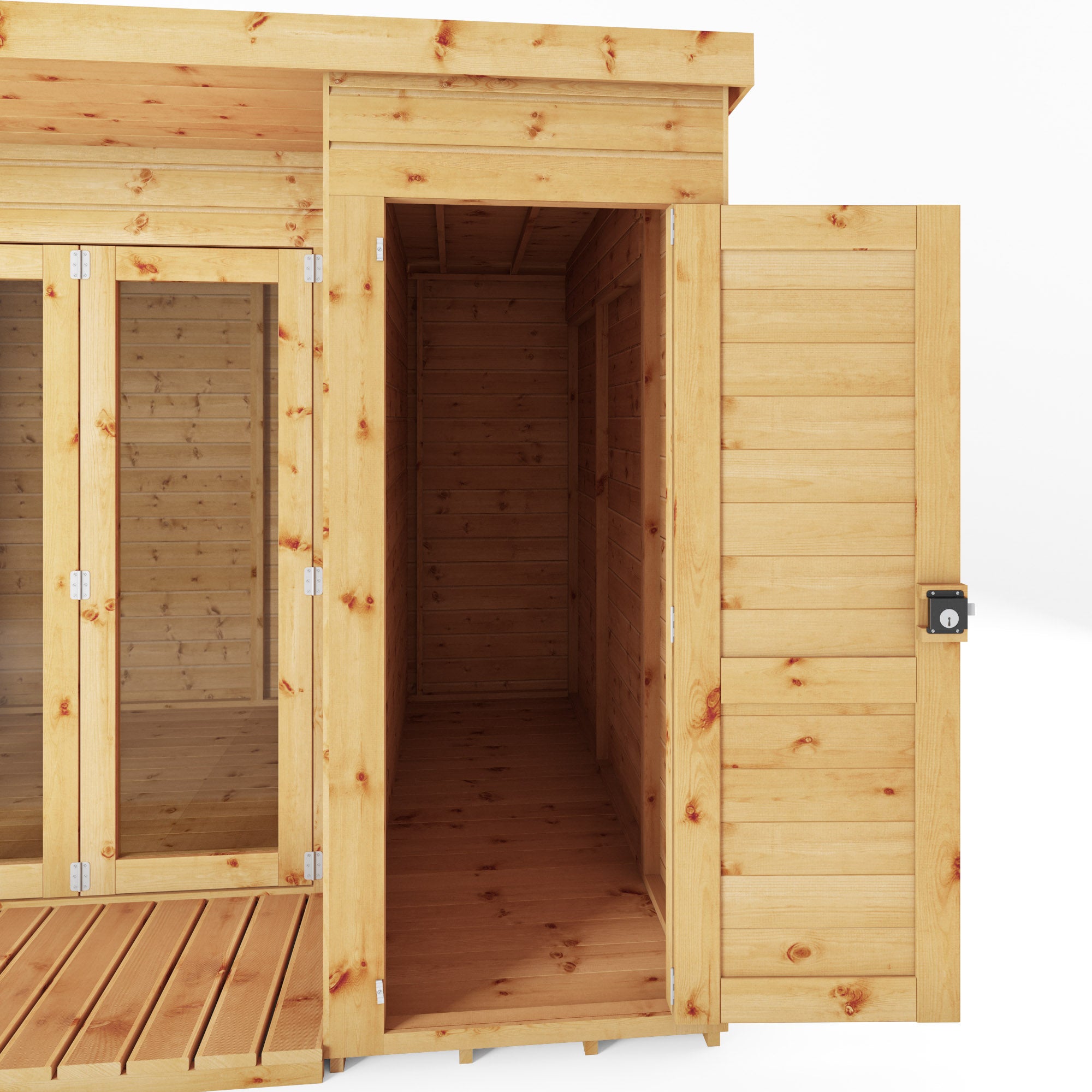 Mercia Contemporary Summerhouse with Side Shed (10x8) (SI-003-001-0022 - EAN 5029442077857)