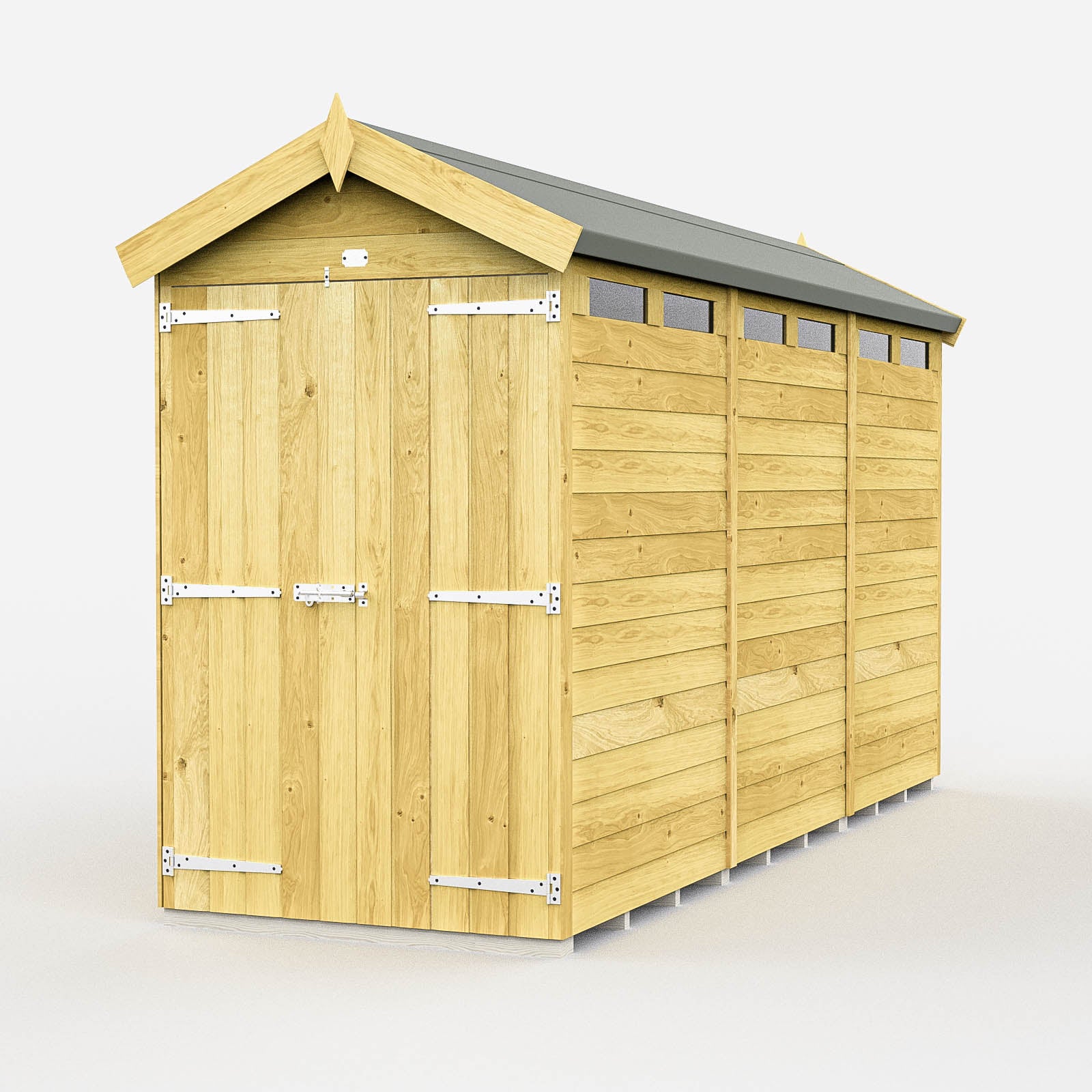 Total Sheds (4x12) Pressure Treated Apex Security Shed