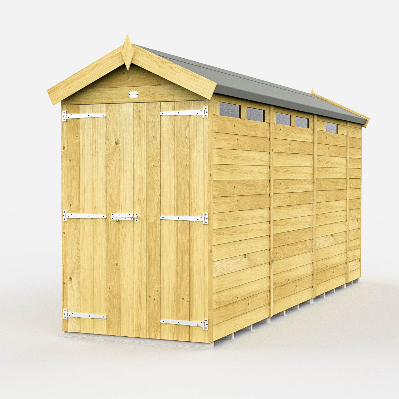 Total Sheds (4x13) Pressure Treated Apex Security Shed