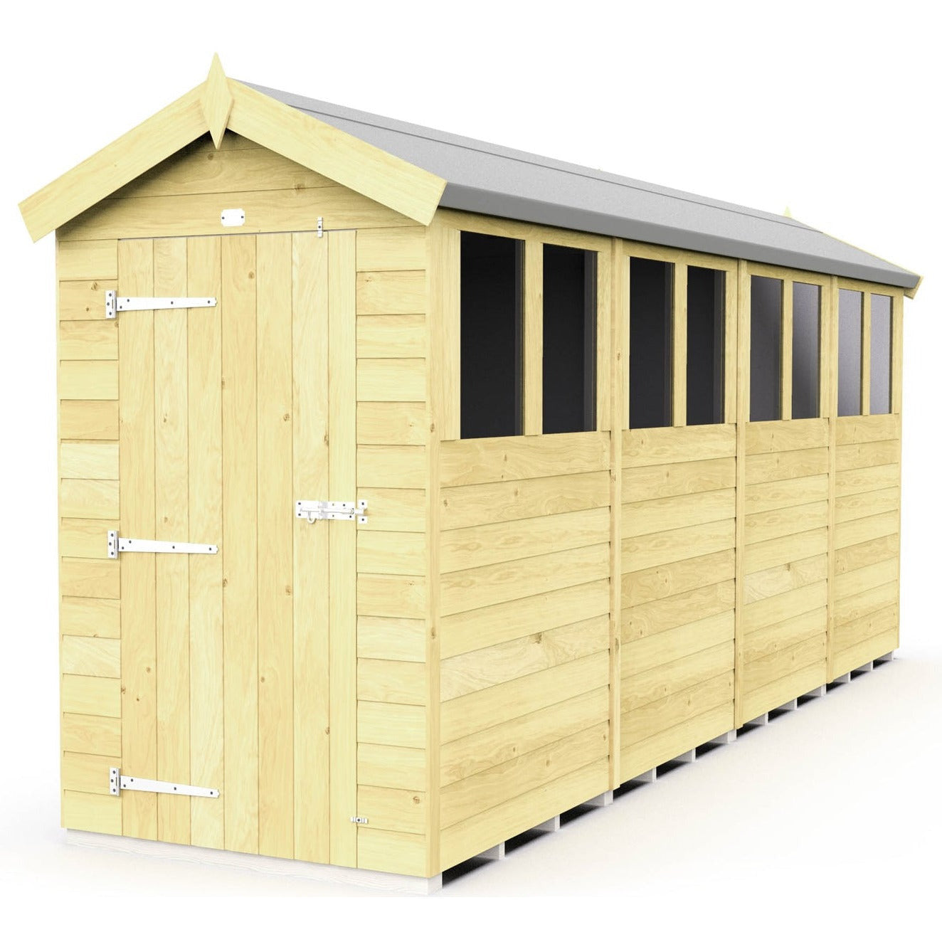 Total Sheds (4x16) Pressure Treated Apex Shed