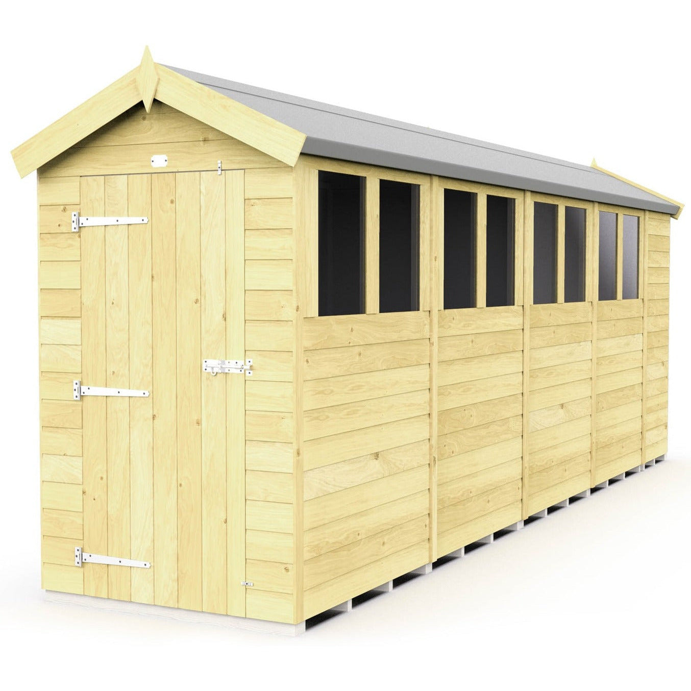 Total Sheds (4x19) Pressure Treated Apex Shed