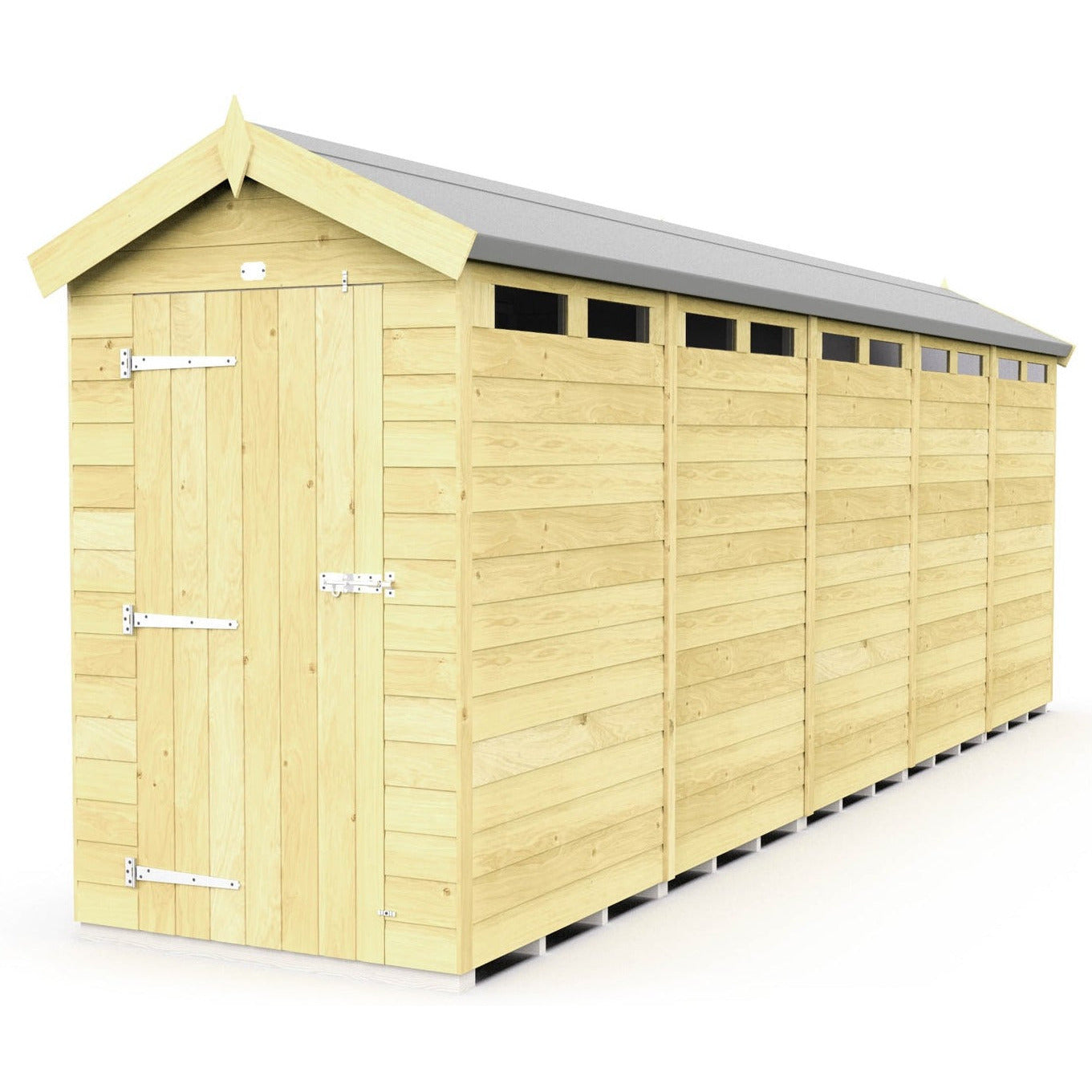Total Sheds (4x20) Pressure Treated Apex Security Shed