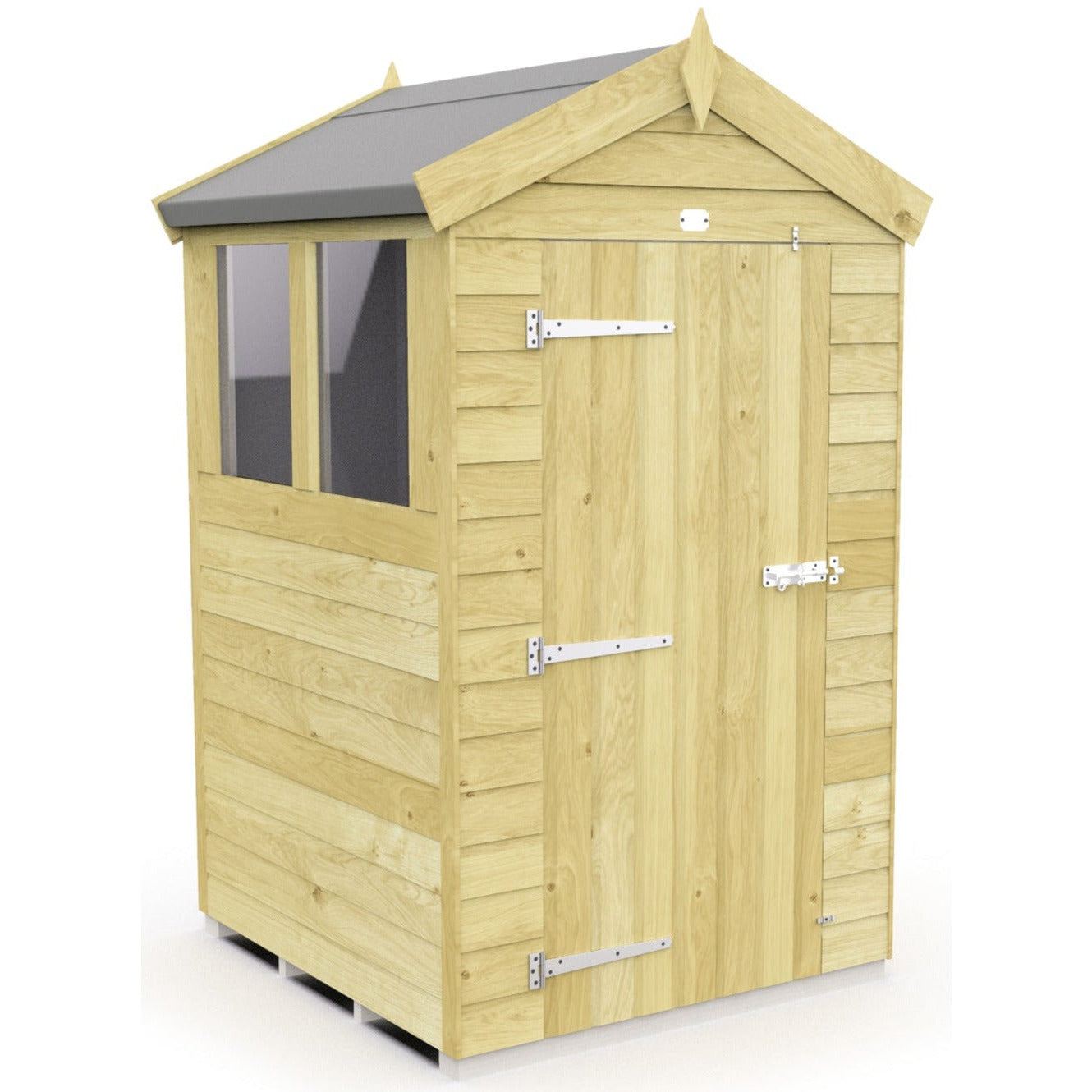 Total Sheds (4x4) Pressure Treated Apex Shed