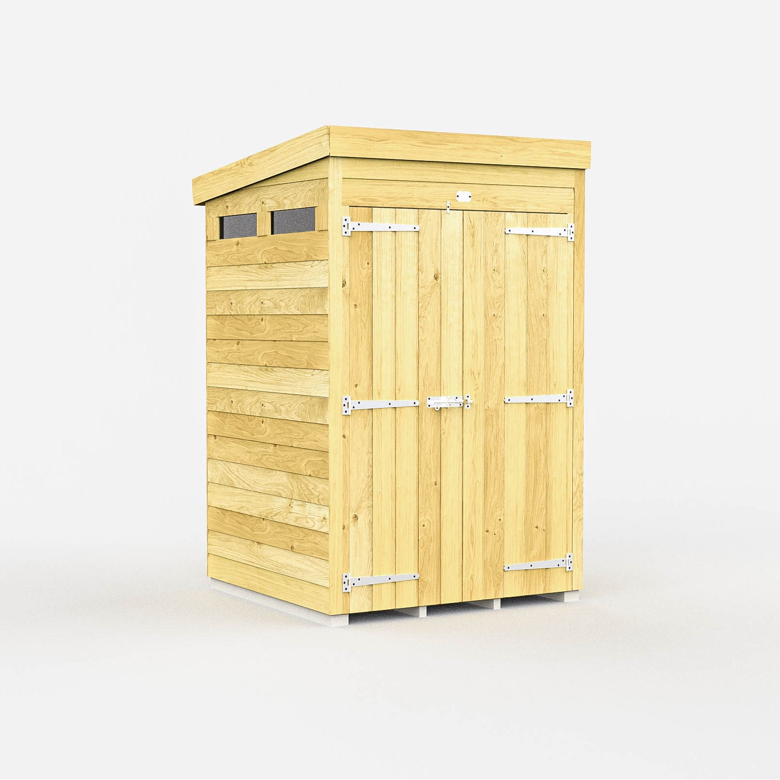 Total Sheds (4x4) Pressure Treated Pent Security Shed