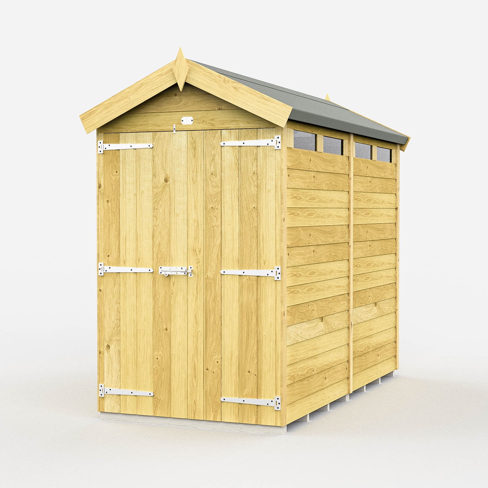 Total Sheds (4x8) Pressure Treated Apex Security Shed