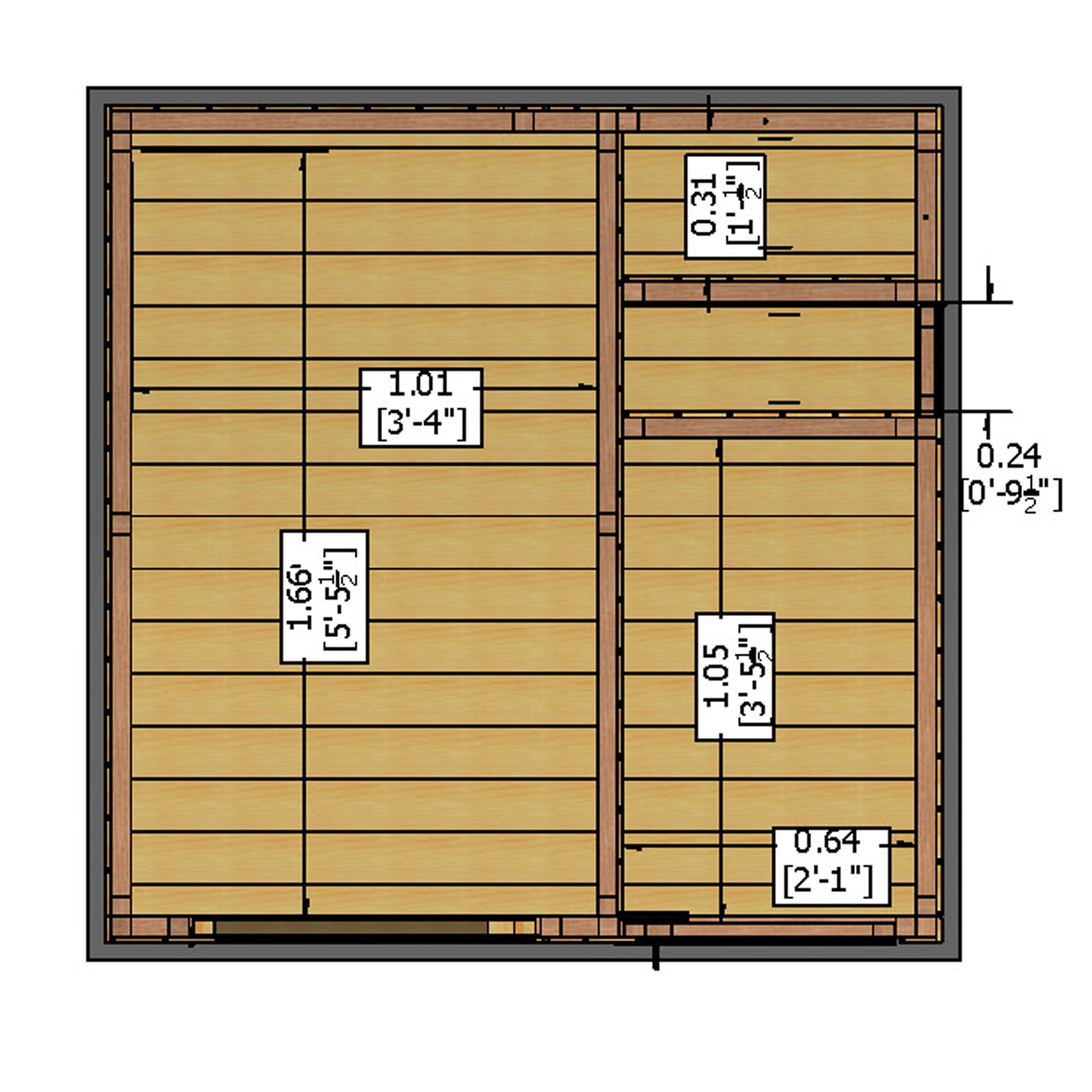 Shire Multi Store (6x6) MULT0606DSL-1AA 5019804118779 - Outside Store