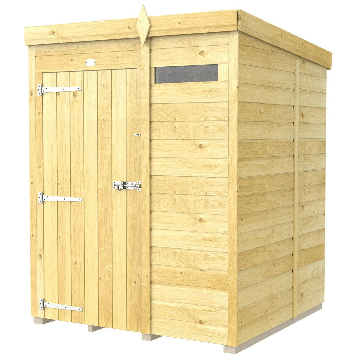 Total Sheds (5x5) Pressure Treated Pent Security Shed