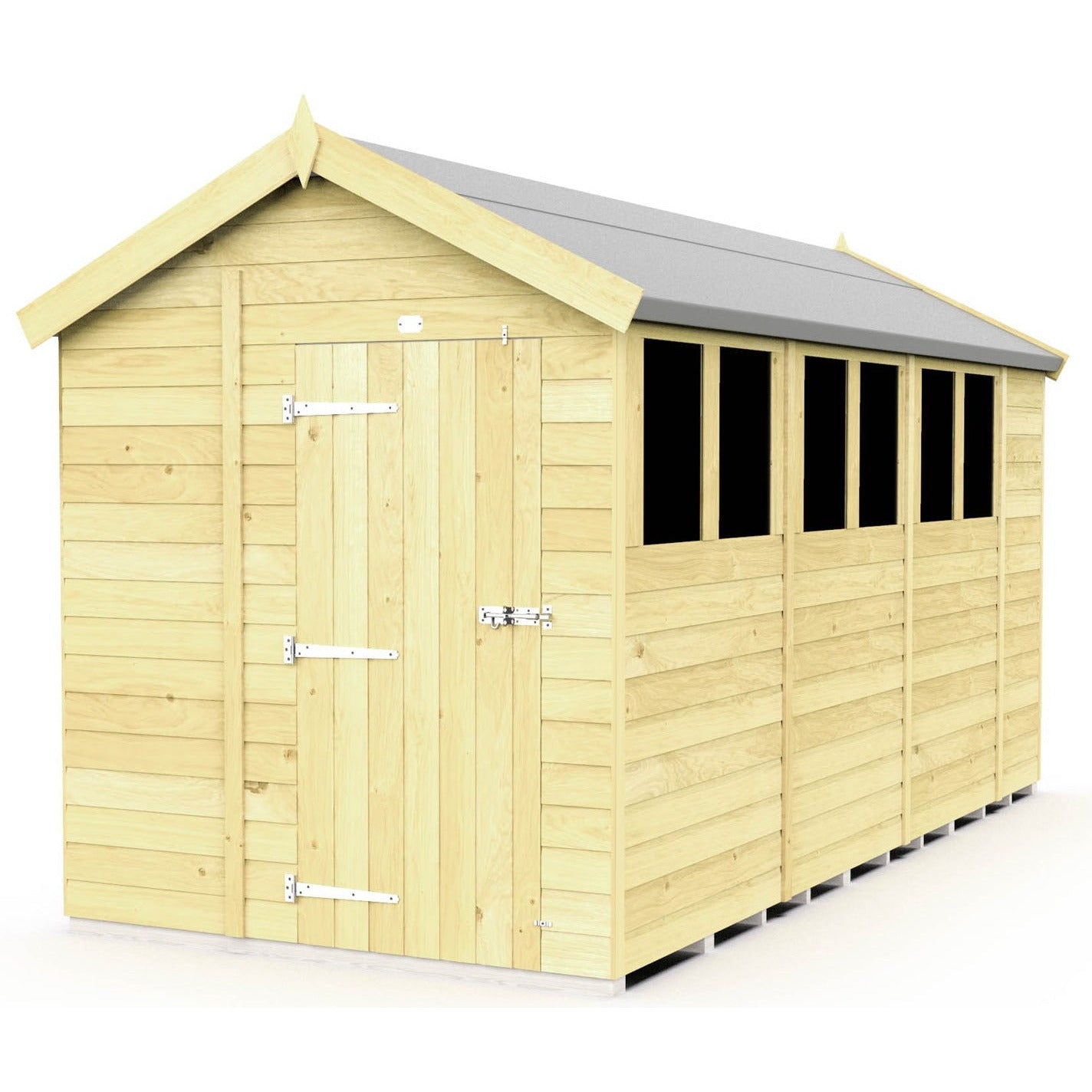 Total Sheds (6x14) Pressure Treated Apex Shed