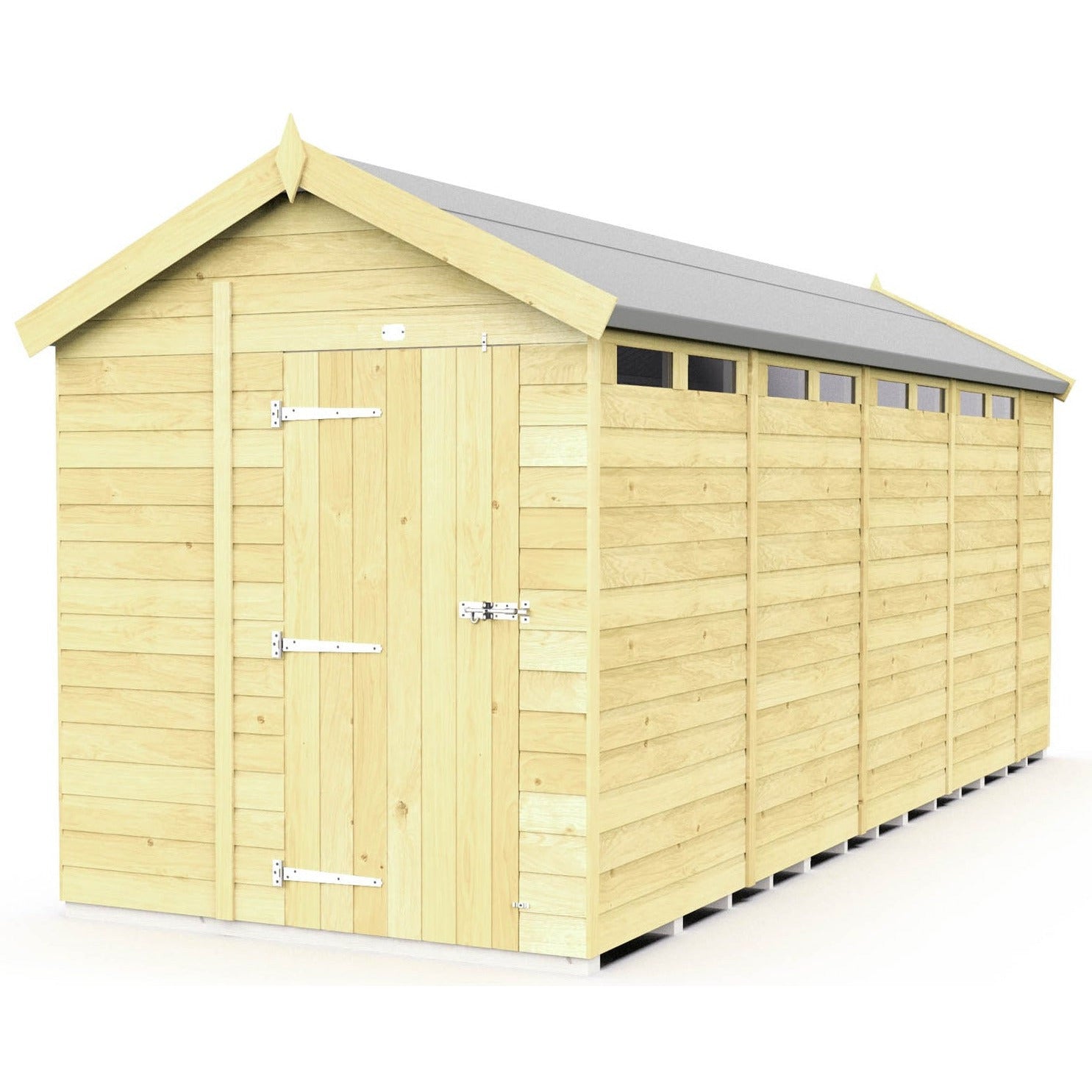 Total Sheds (6x18) Pressure Treated Apex Security Shed