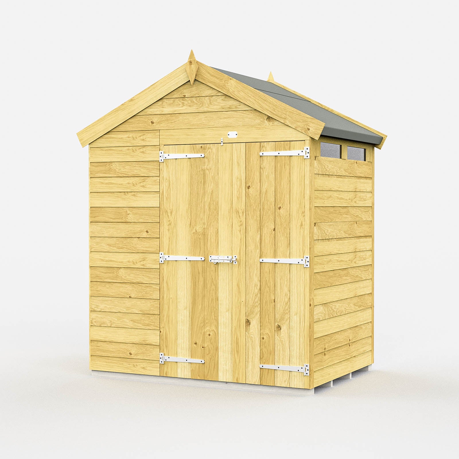 Total Sheds (6x4) Pressure Treated Apex Security Shed
