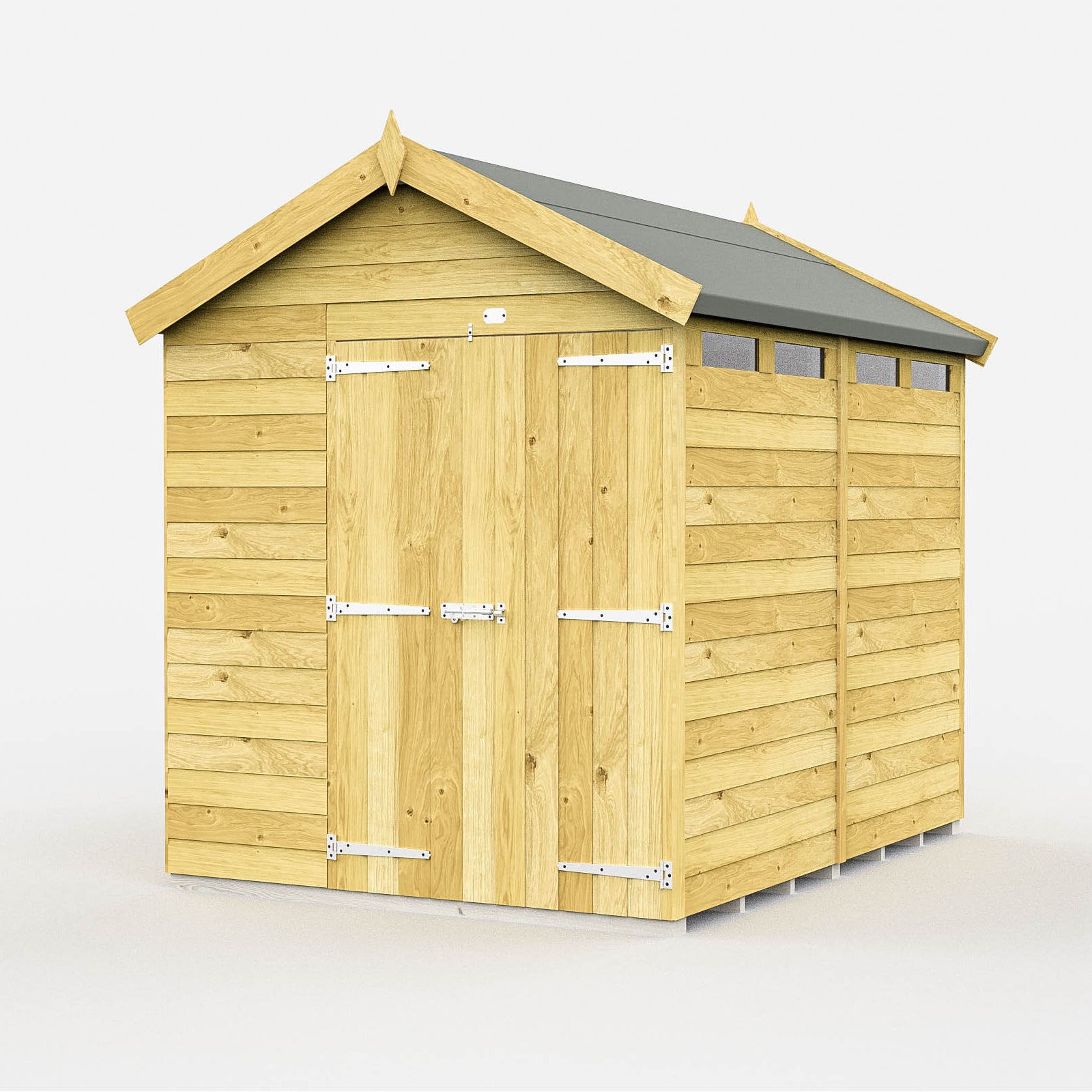 Total Sheds (6x8) Pressure Treated Apex Security Shed