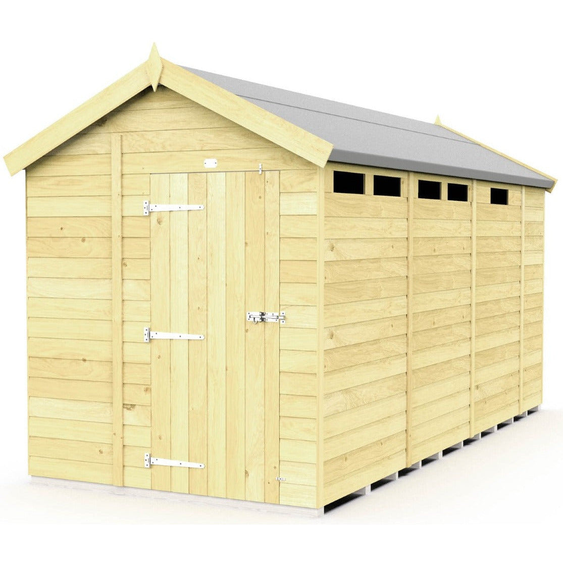 Total Sheds (7x13) Pressure Treated Apex Security Shed