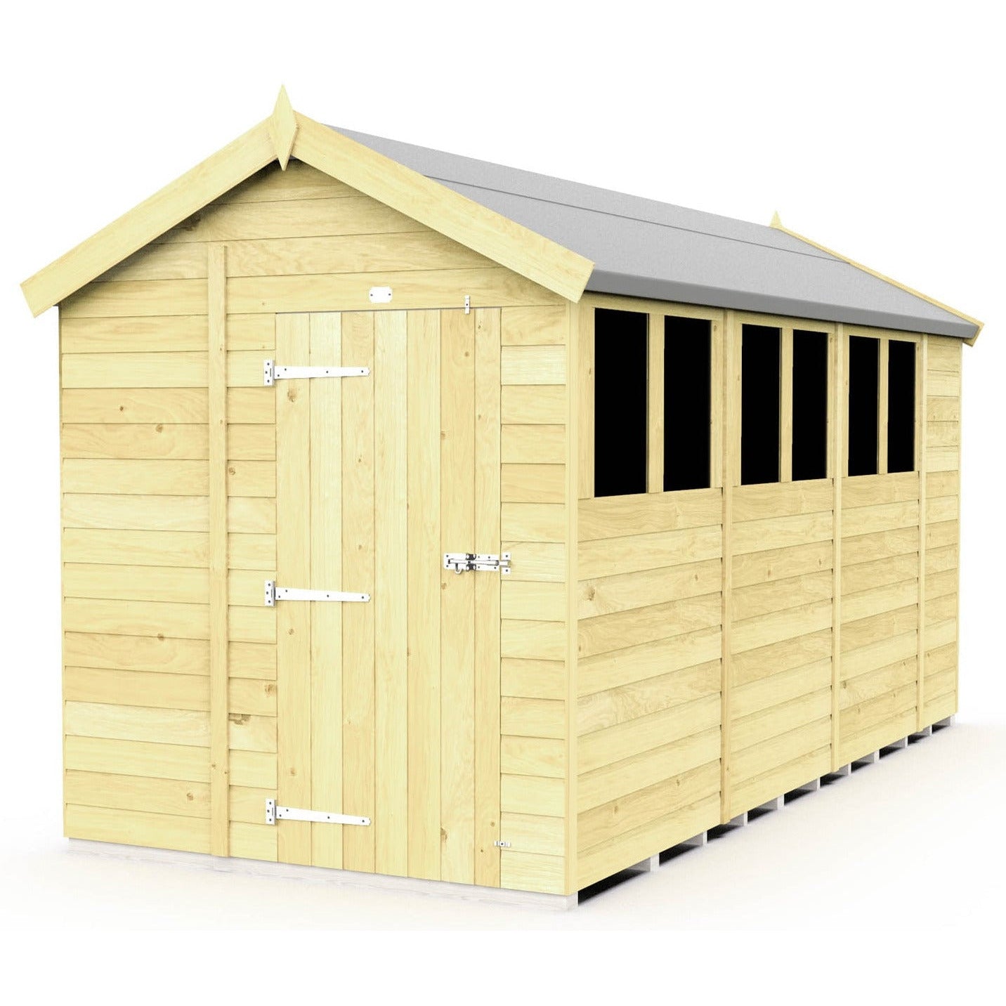 Total Sheds (7x15) Pressure Treated Apex Shed