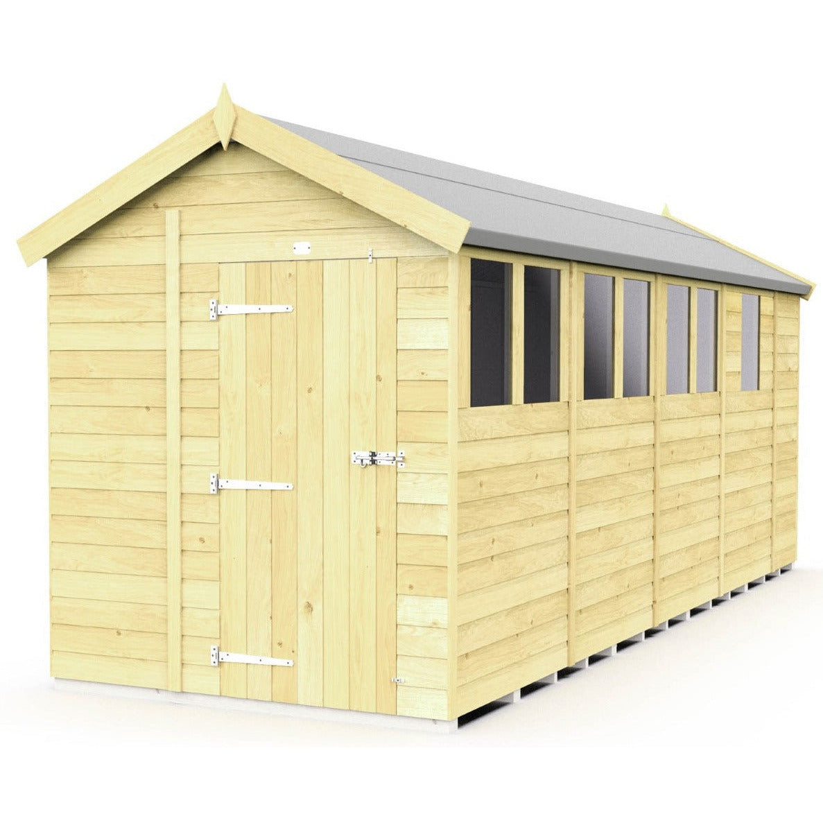 Total Sheds (7x17) Pressure Treated Apex Shed