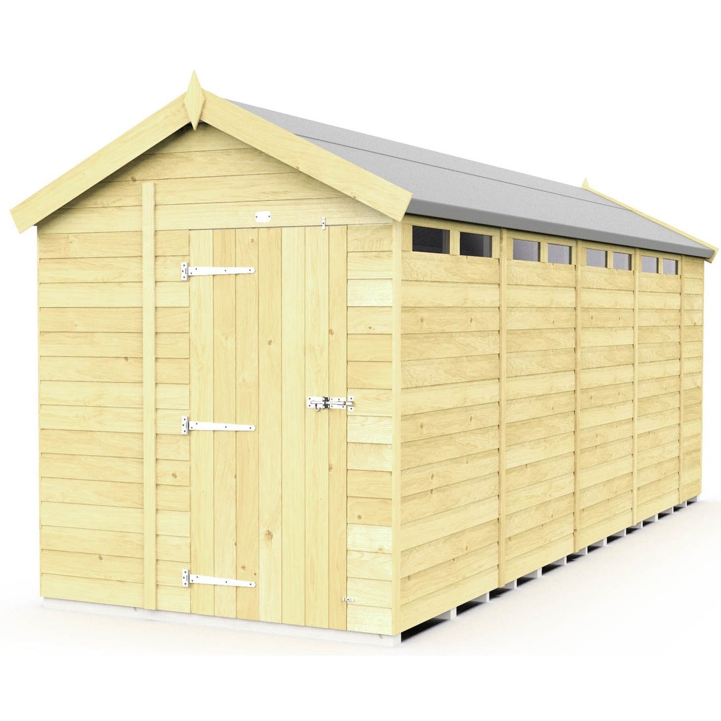 Total Sheds (7x18) Pressure Treated Apex Security Shed