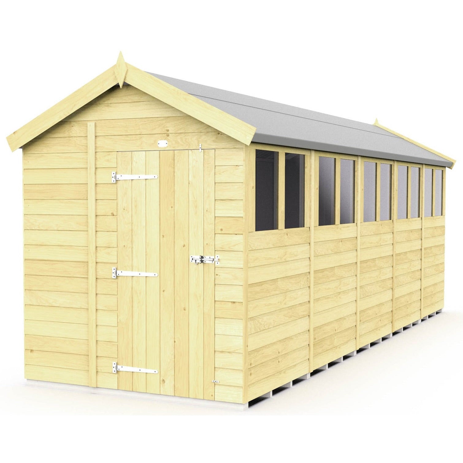 Total Sheds (7x20) Pressure Treated Apex Shed