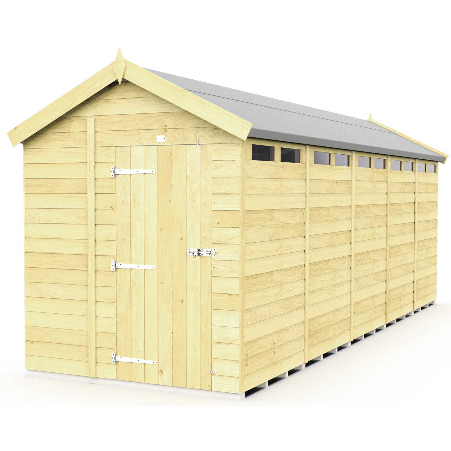 Total Sheds (7x20) Pressure Treated Apex Security Shed