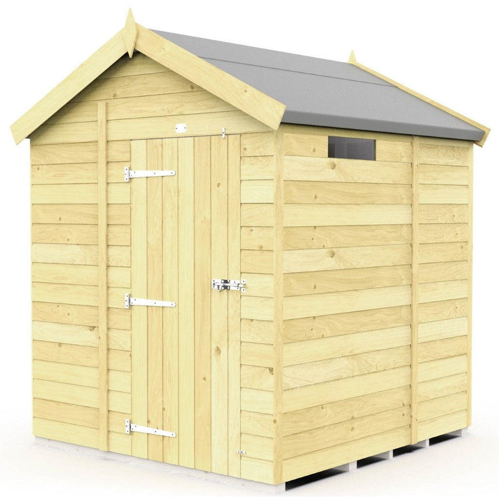Total Sheds (7x5) Pressure Treated Apex Security Shed