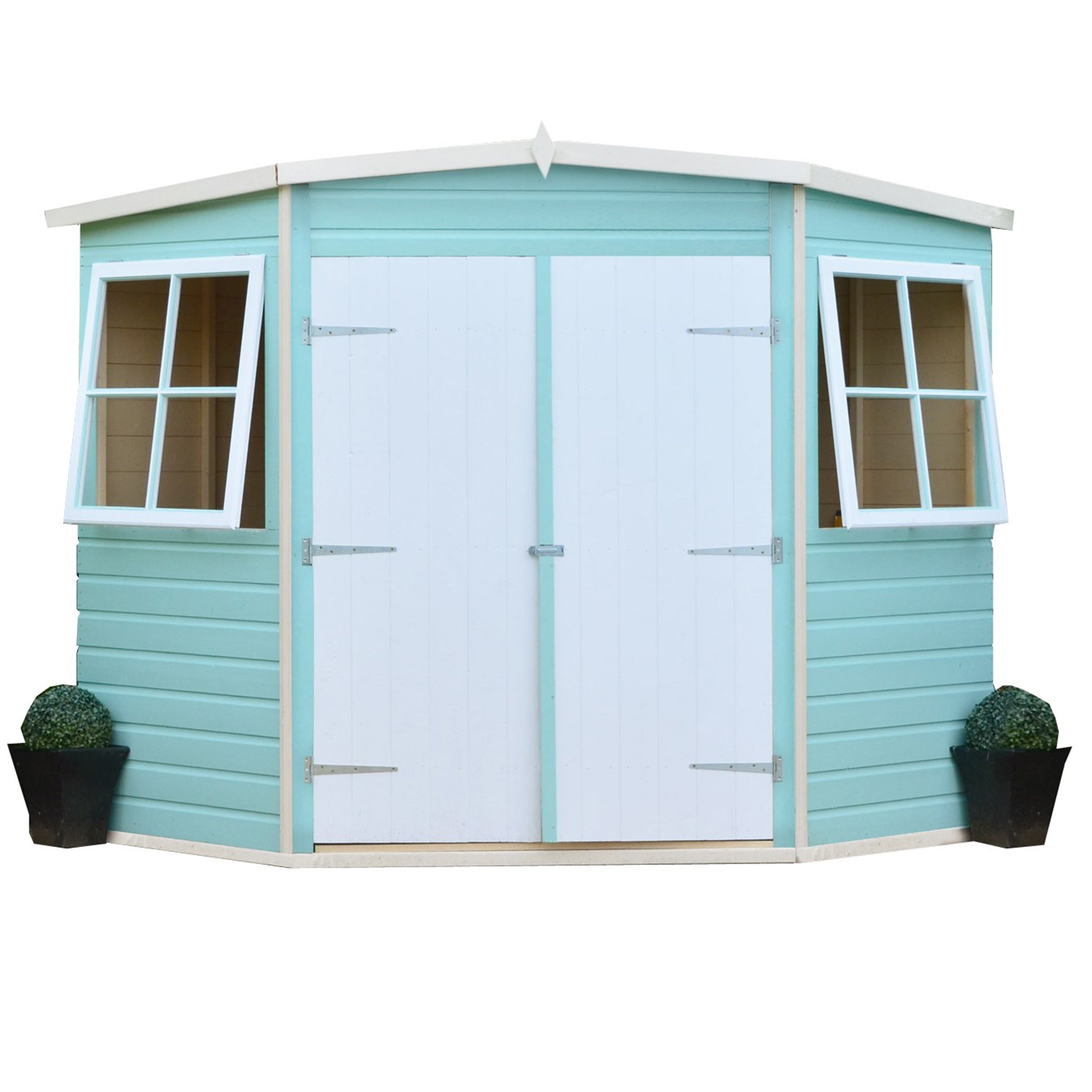 Shire Corner Shed (8x8) CNRS0808DSL-1AA 5060437981872 - Outside Store