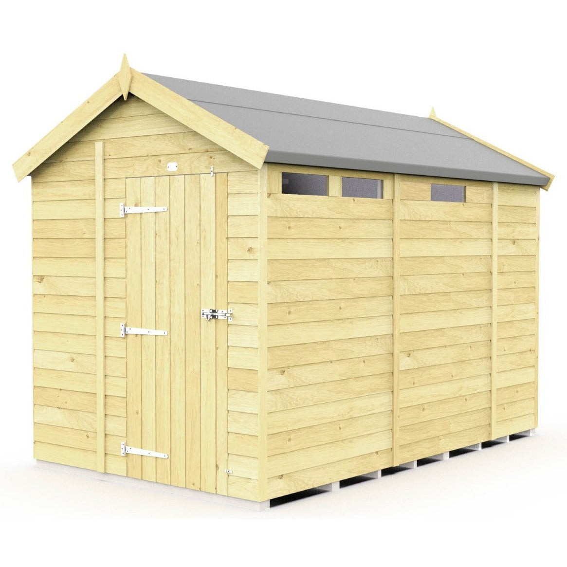 Total Sheds (7x9) Pressure Treated Apex Security Shed