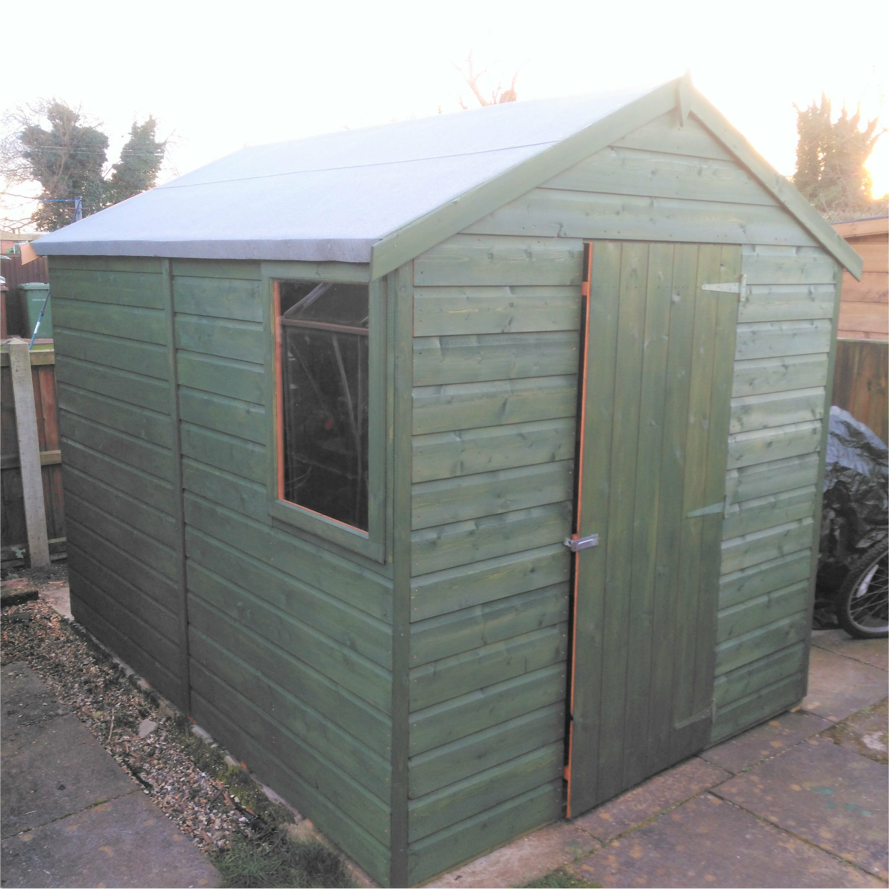 Shire Durham Shed Single Door (8x6) DURH0806DSL-1AA 5060437981759 - Outside Store
