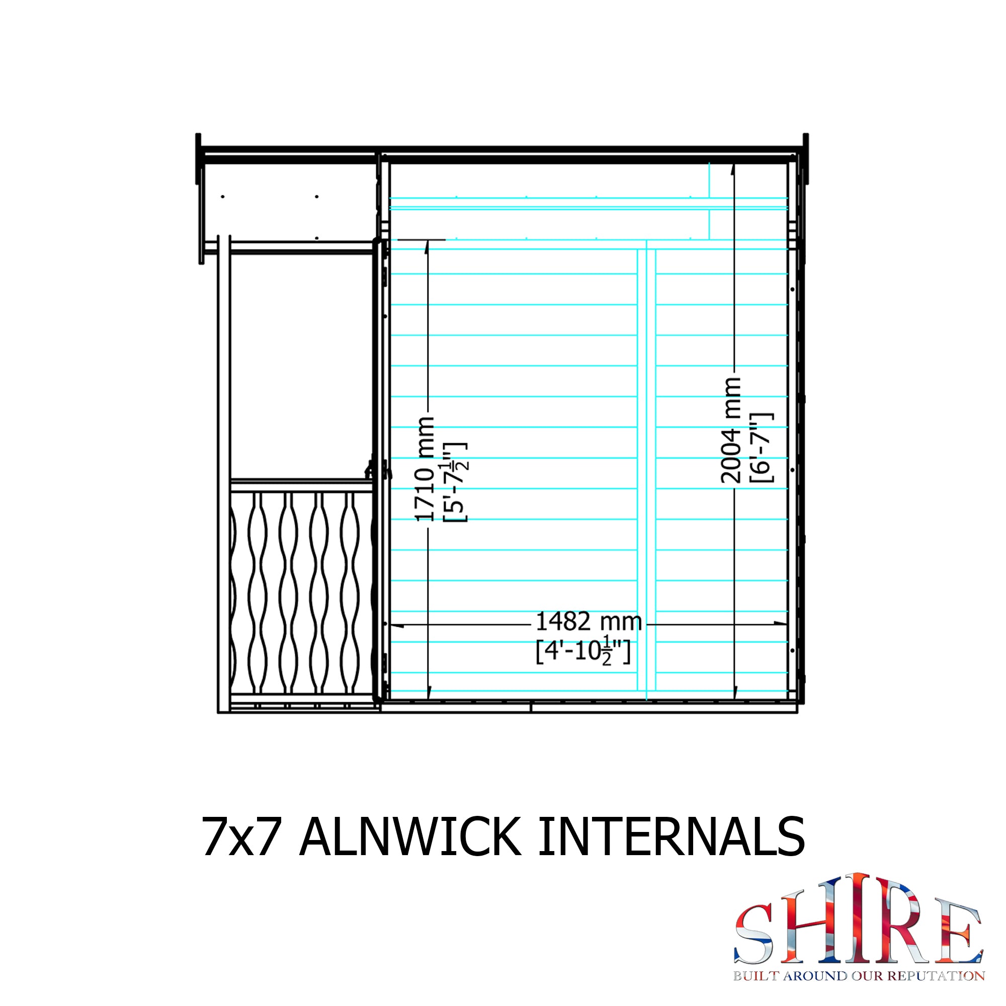 Shire Alnwick Summerhouse (7x7) ALNW0707DSL-1AA 5060437981926