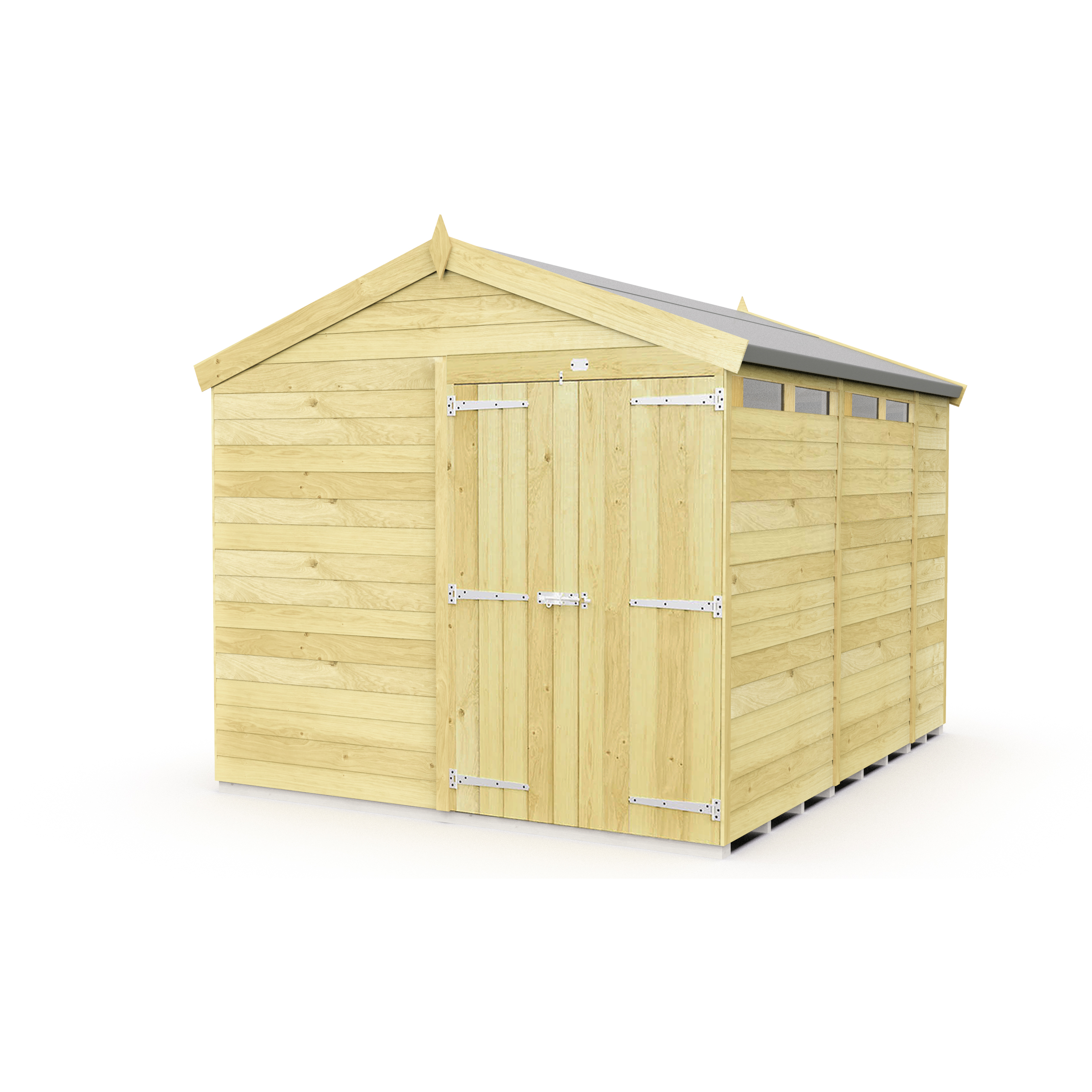Total Sheds (8x10) Pressure Treated Apex Security Shed