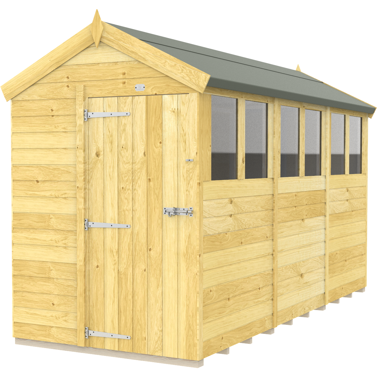 Total Sheds (5x12) Pressure Treated Apex Shed
