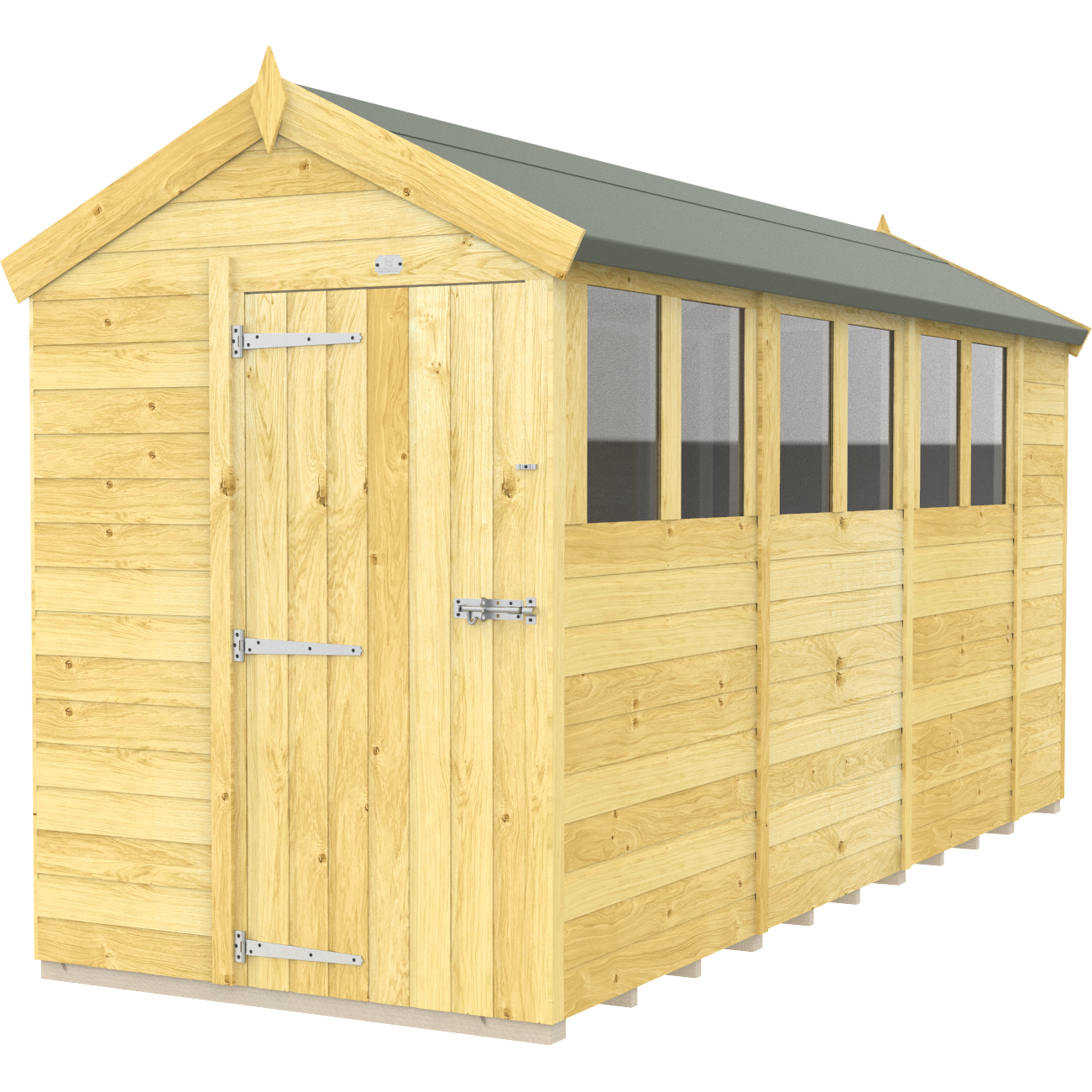 Total Sheds (5x14) Pressure Treated Apex Shed