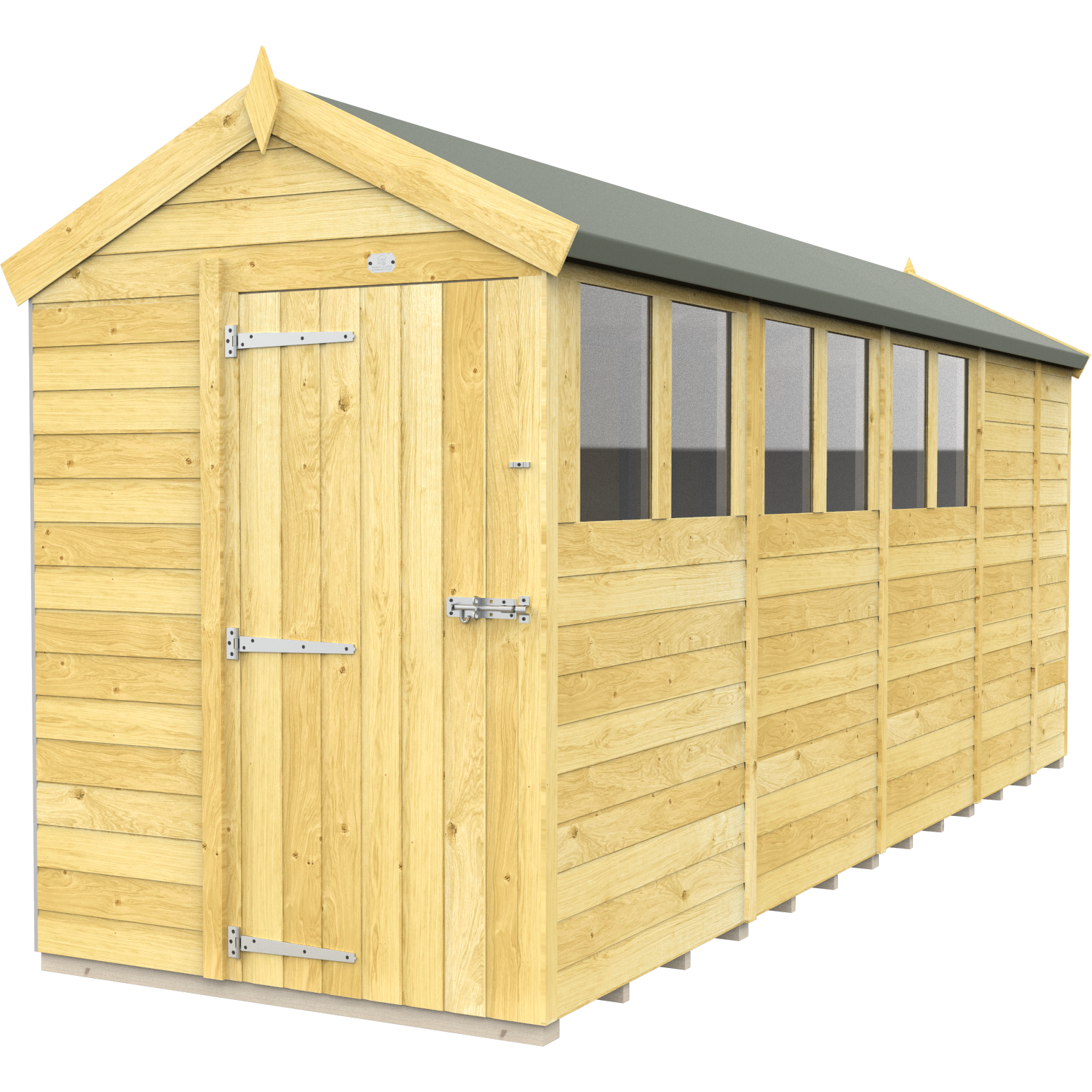 Total Sheds (5x17) Pressure Treated Apex Shed