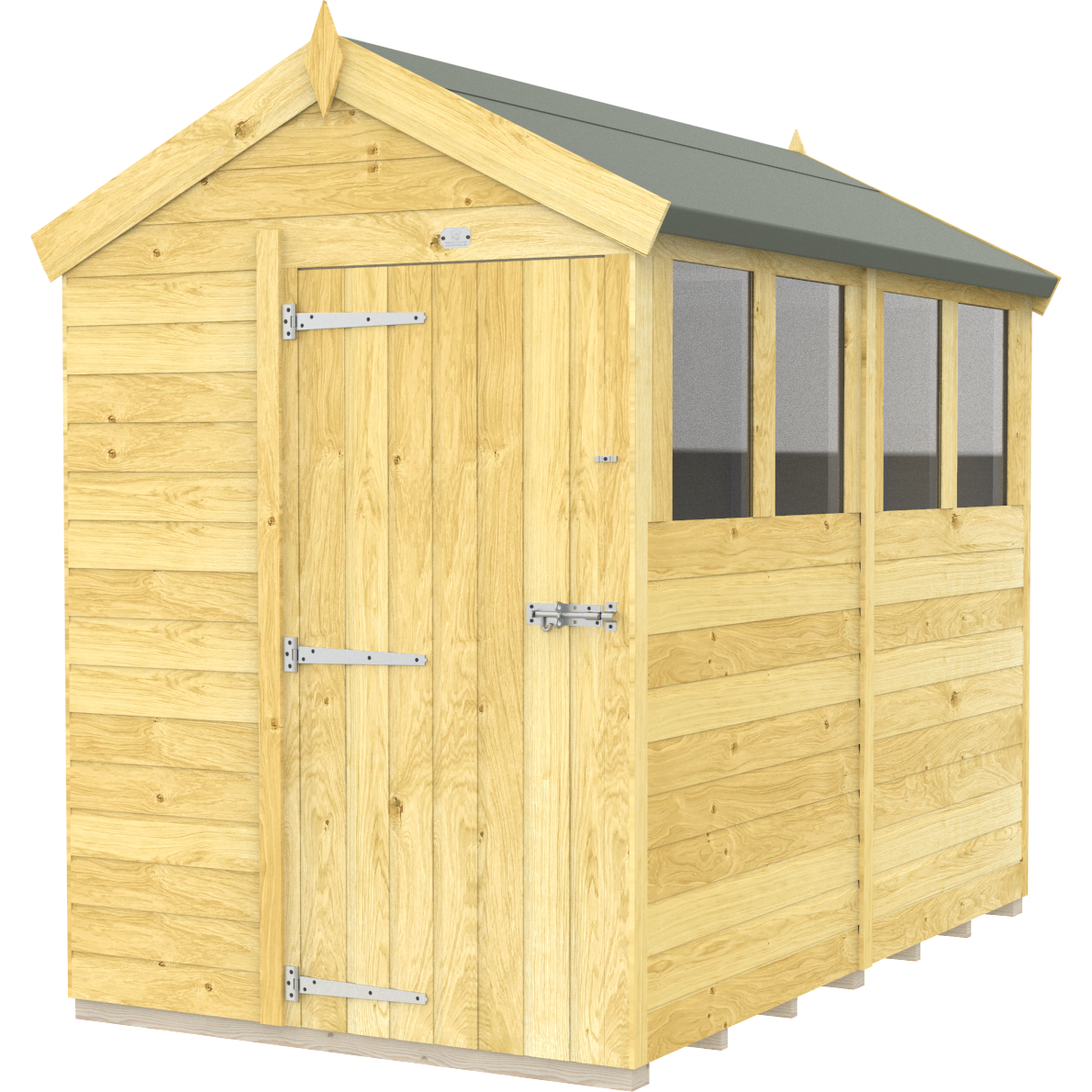 Total Sheds (5x8) Pressure Treated Apex Shed