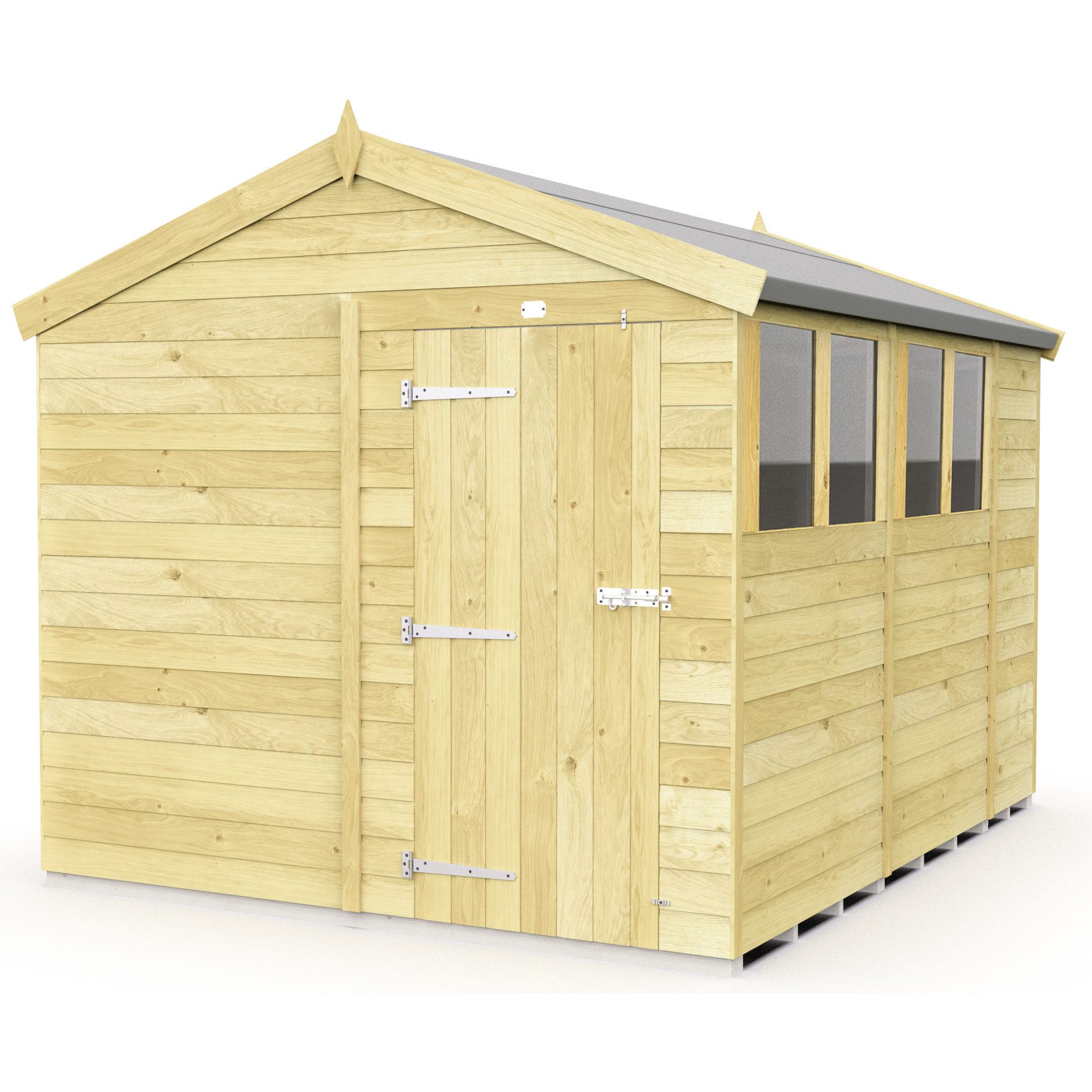 Total Sheds (8x10) Pressure Treated Apex Shed