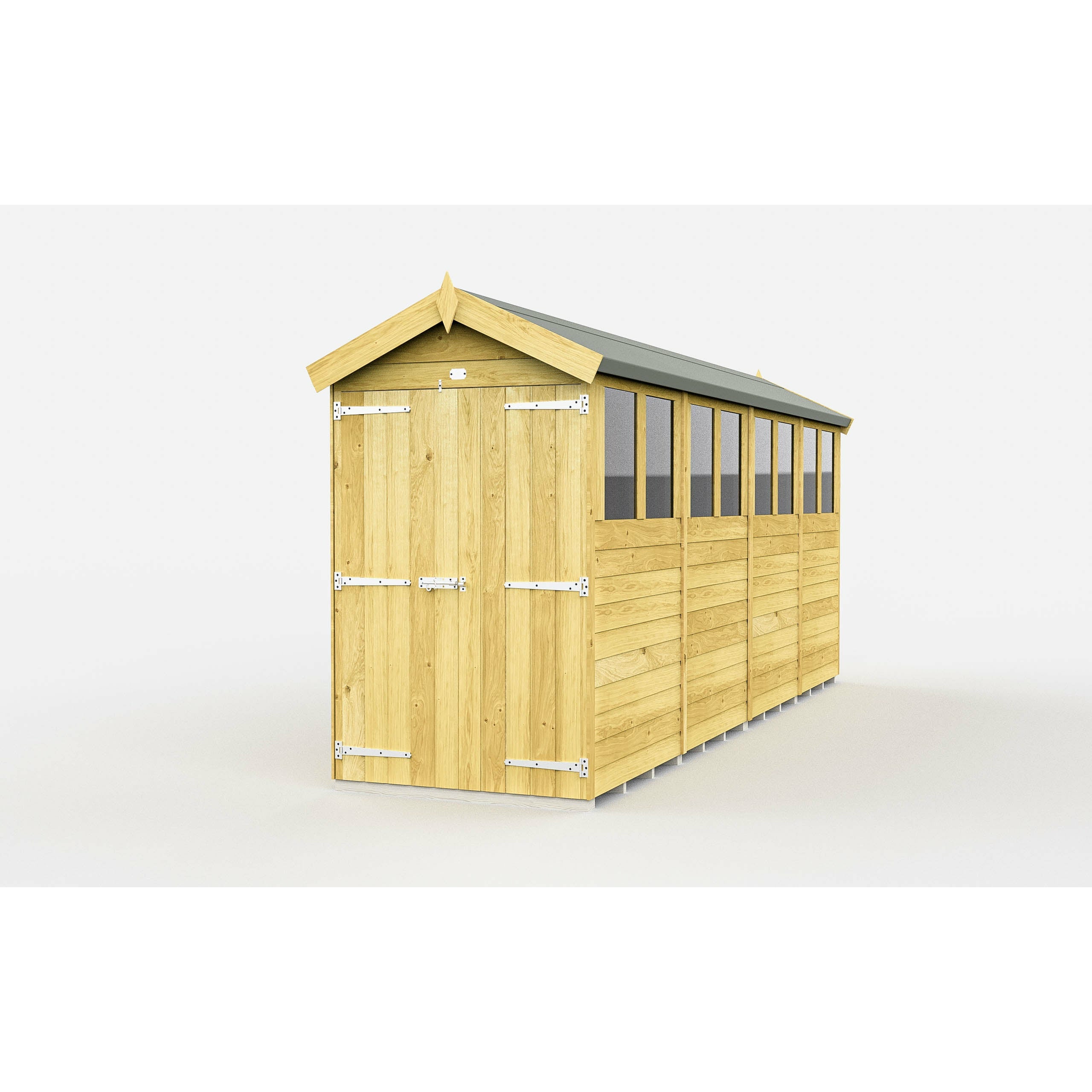 Total Sheds (4x16) Pressure Treated Apex Shed