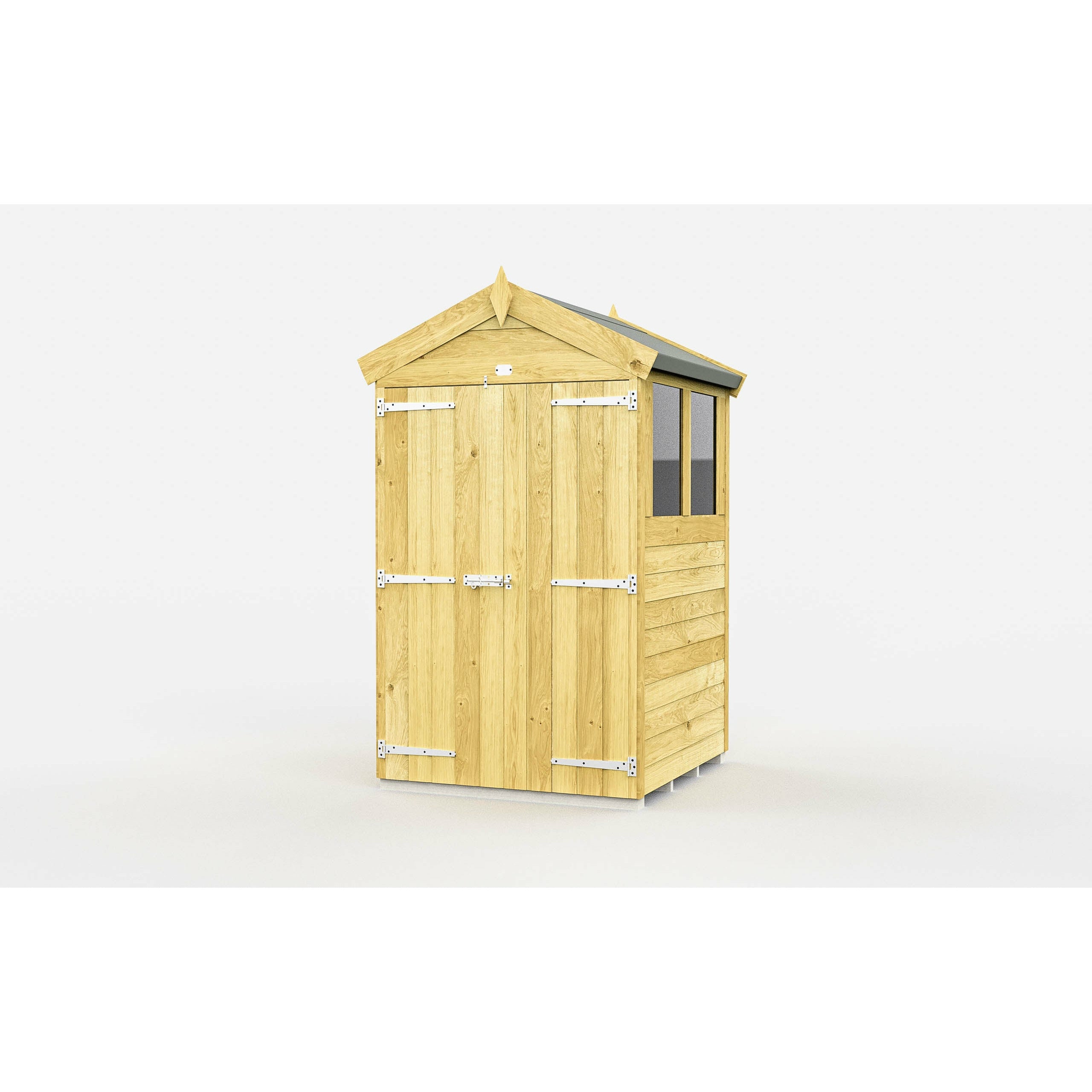 Total Sheds (4x4) Pressure Treated Apex Shed