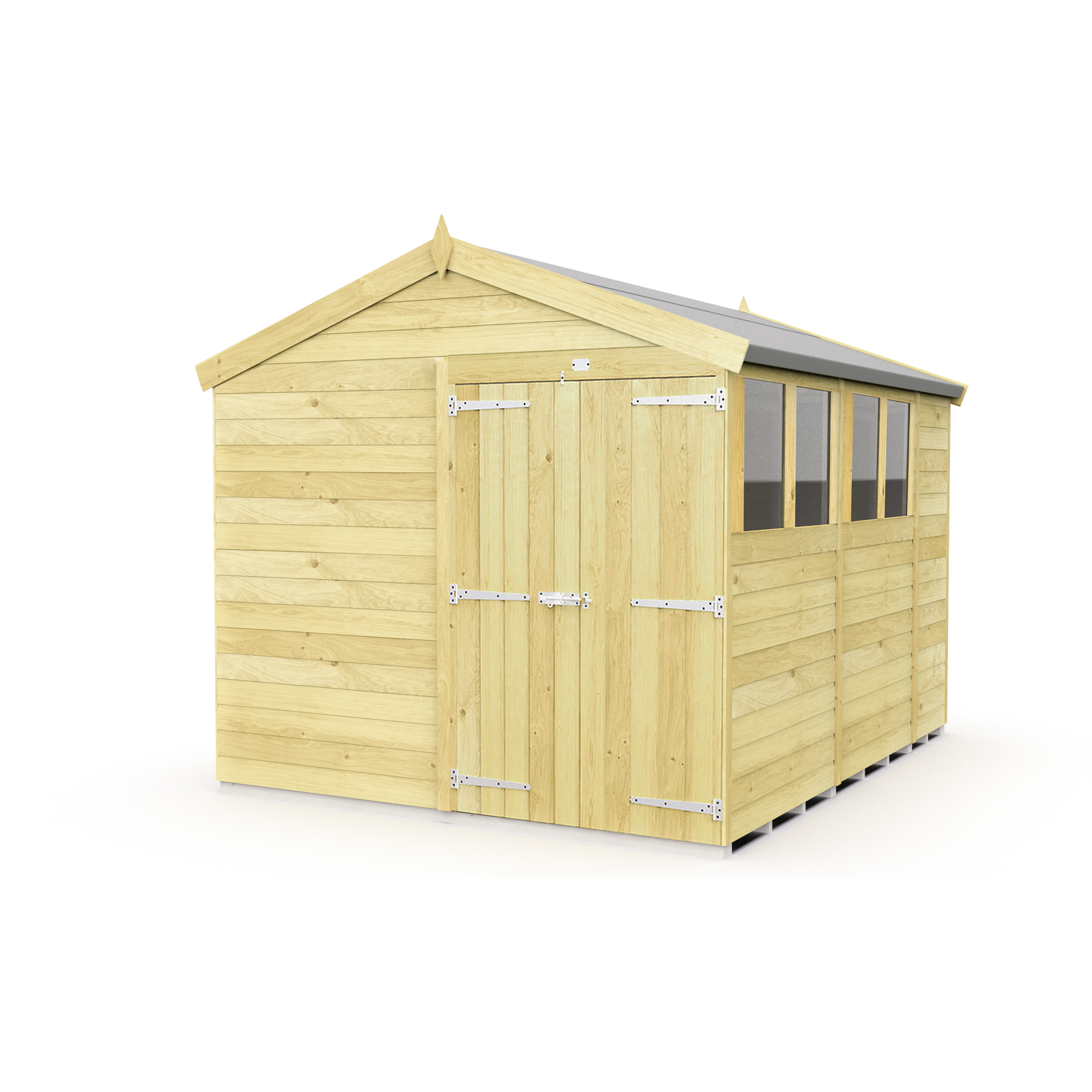 Total Sheds (8x10) Pressure Treated Apex Shed