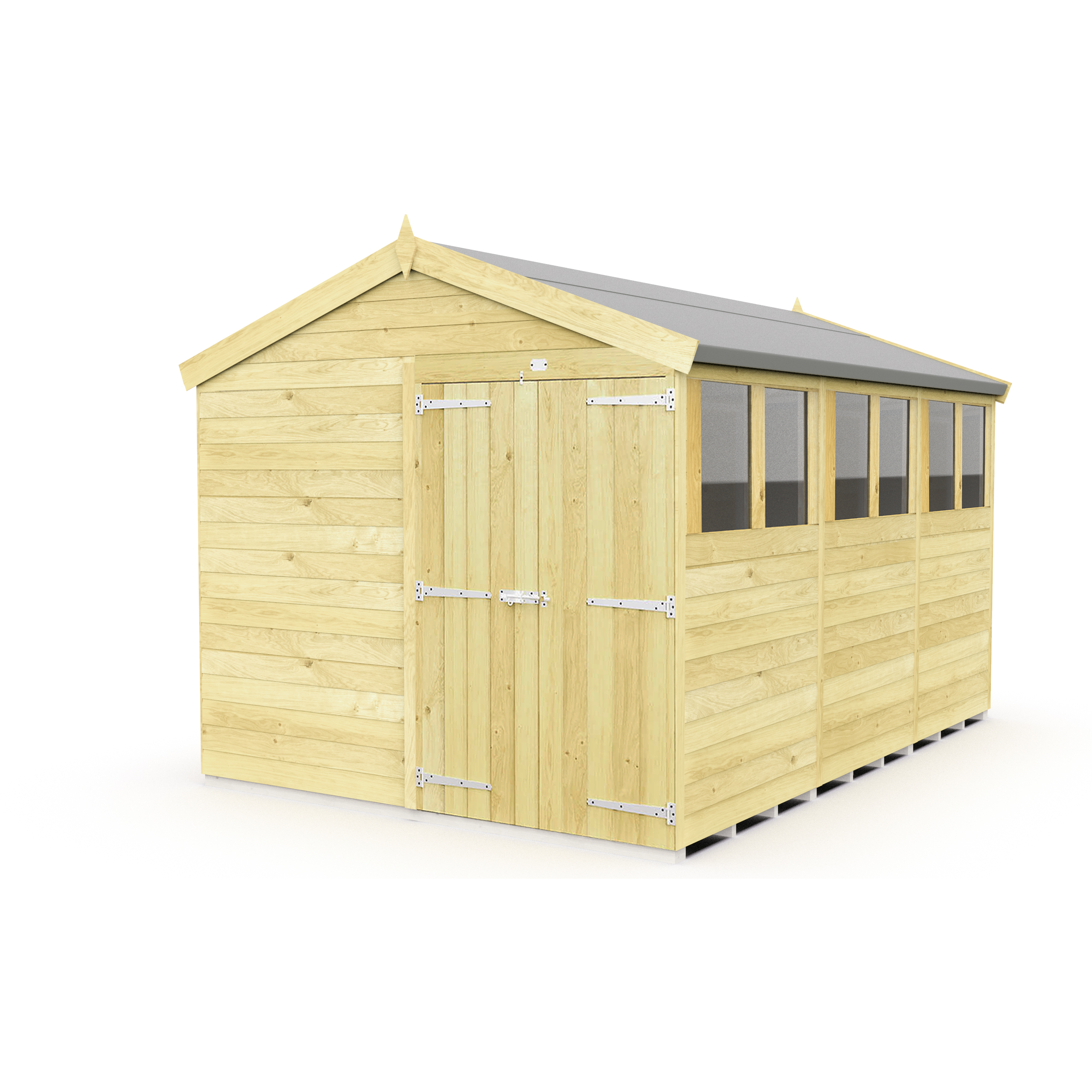 Total Sheds (8x12) Pressure Treated Apex Shed