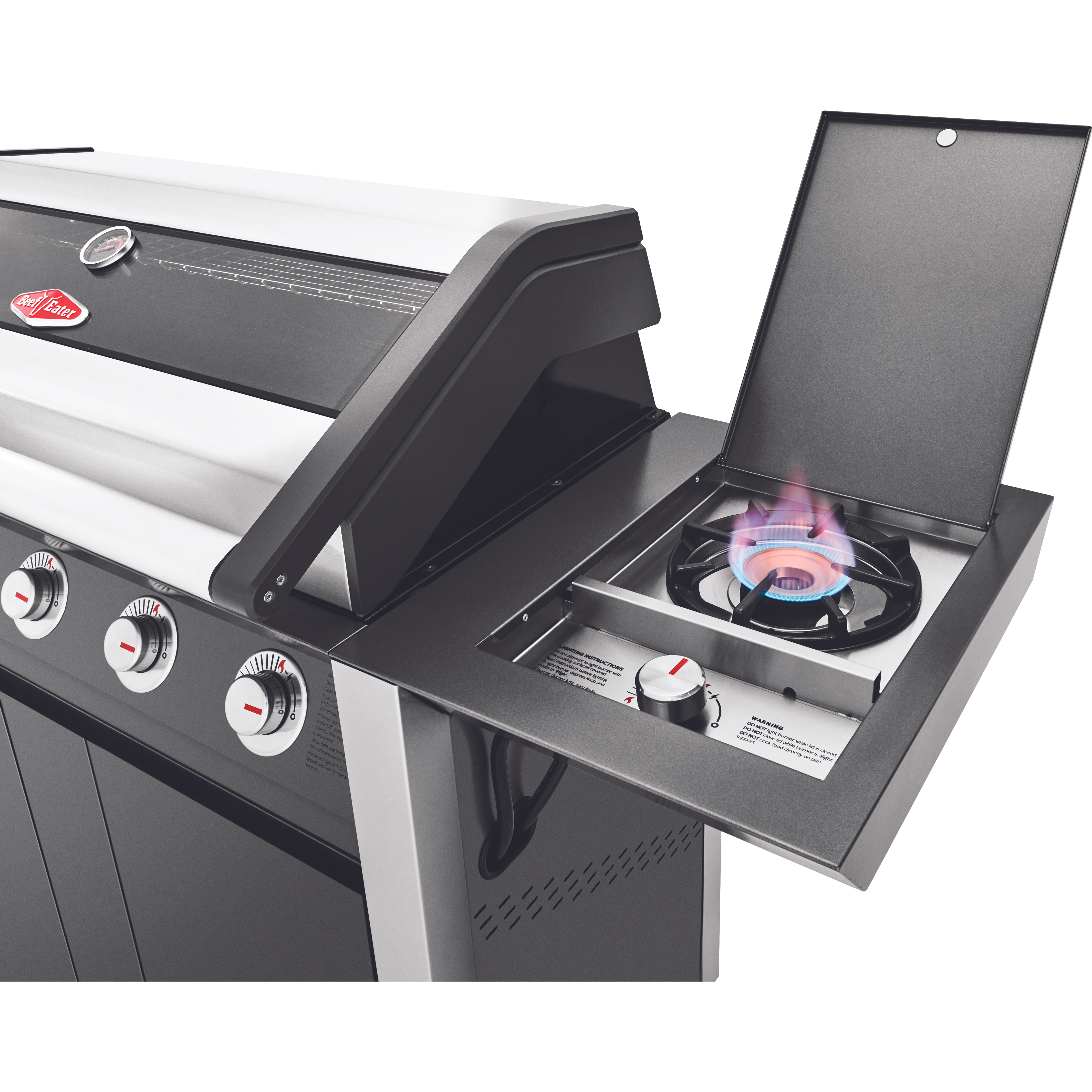 BeefEater 1600E Series - 5 Burner BBQ & Side Burner Trolley (BMG1651BBE 5060912591350)