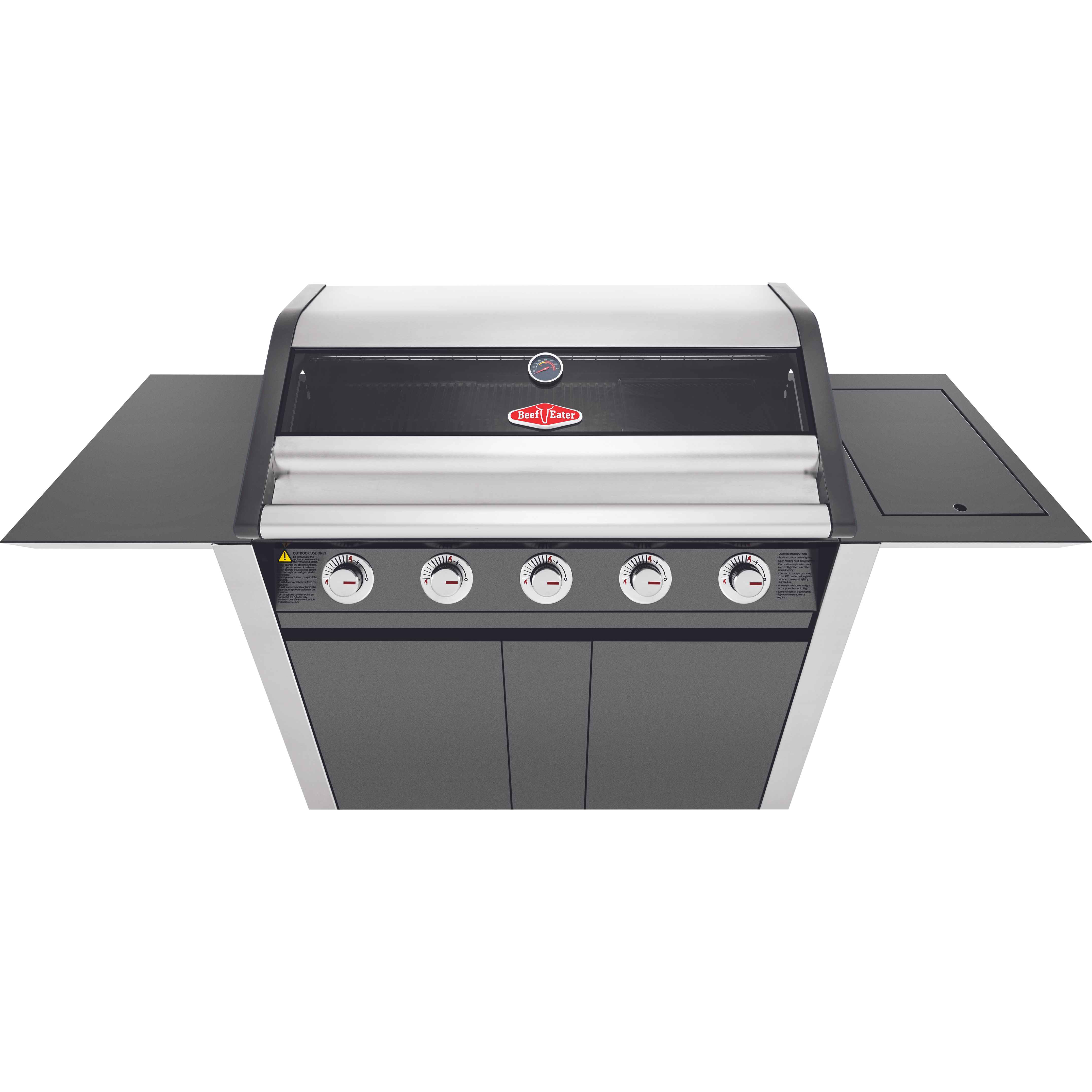BeefEater 1600E Series - 5 Burner BBQ & Side Burner Trolley (BMG1651BBE 5060912591350)