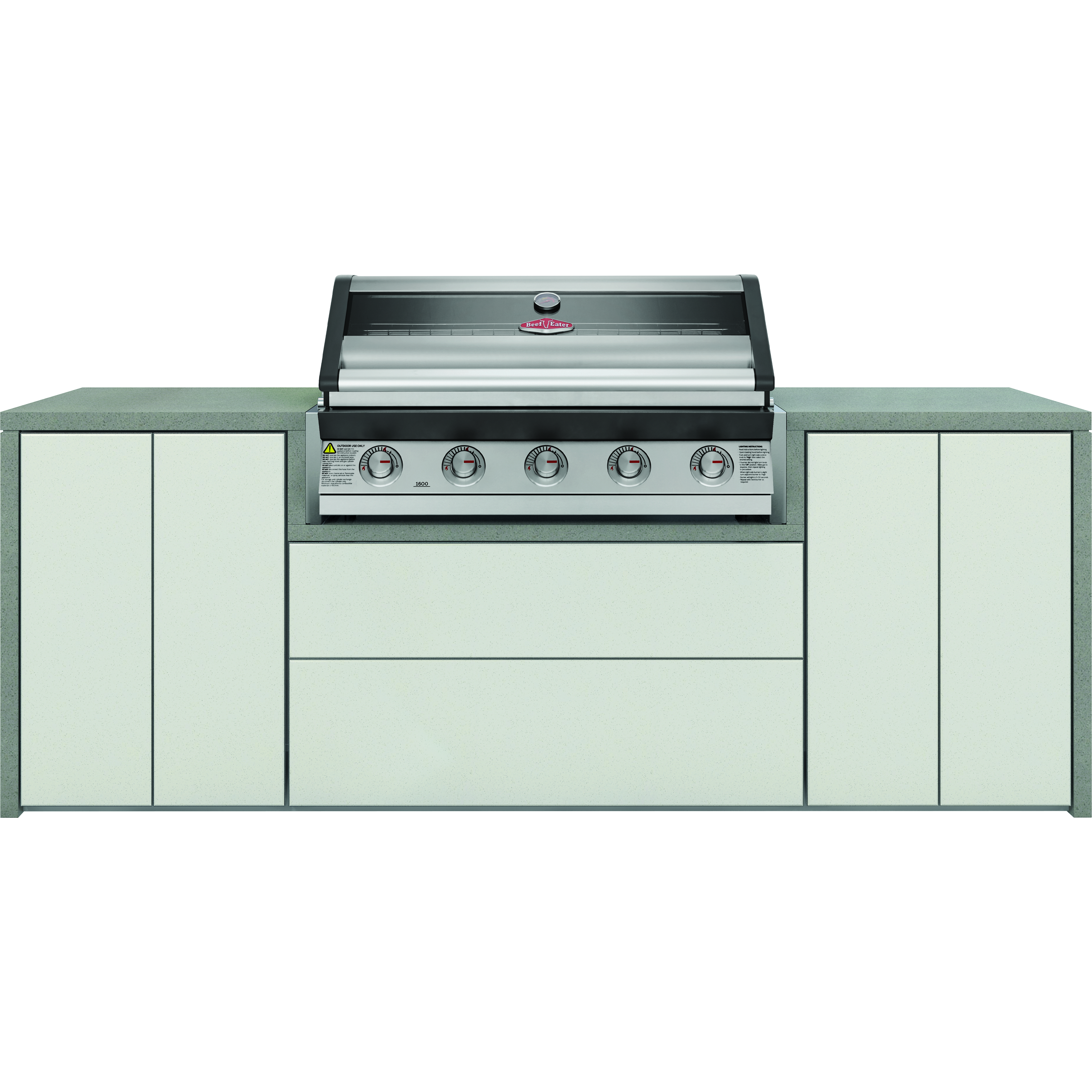 BeefEater Harmony 5 Burner ODK Pack c/w 1600S Series BBQ (BOK50WG1600S 5060569416778)