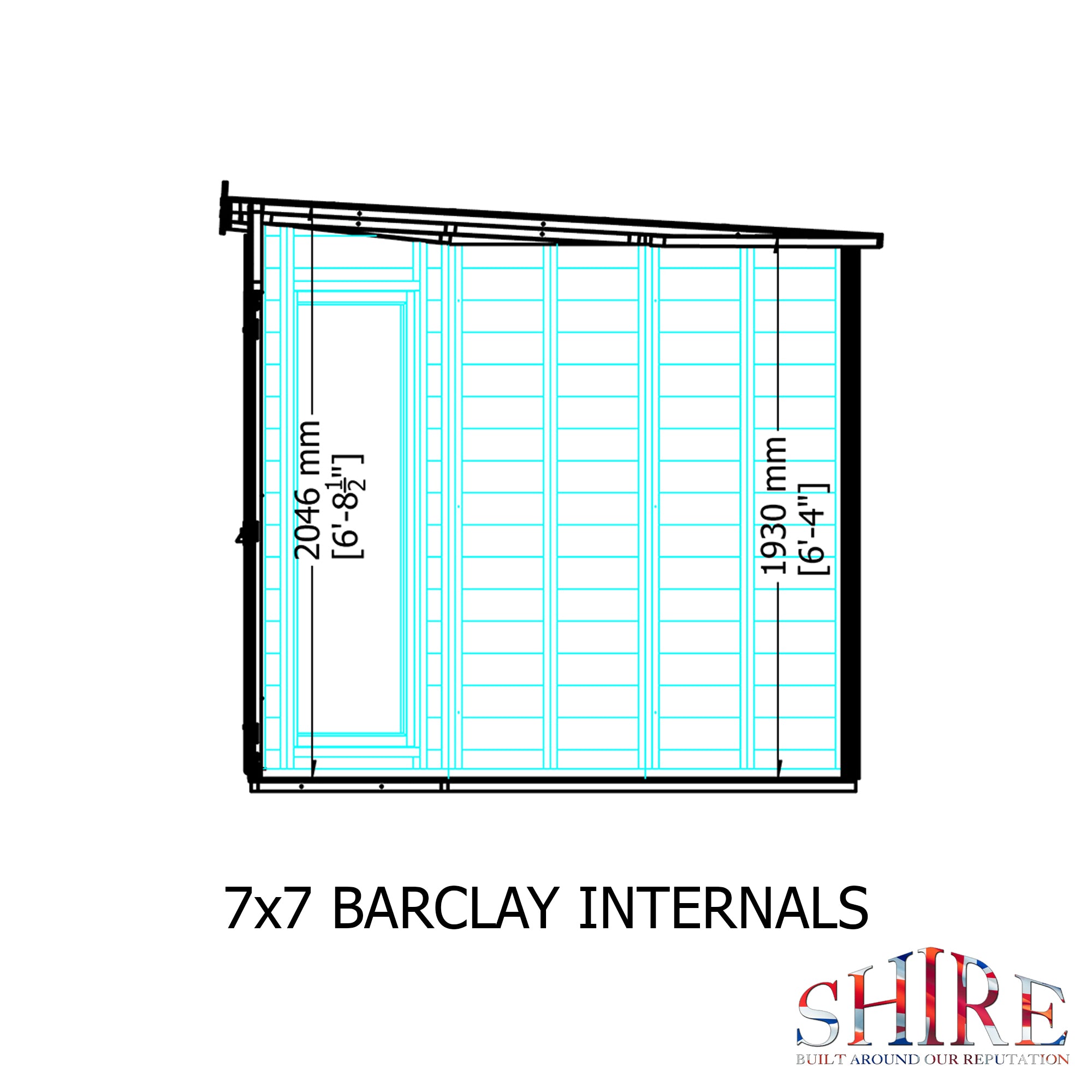Shire Barclay Summerhouse (7x7) BARC0707DSL-1AA 5060437981995 - Outside Store