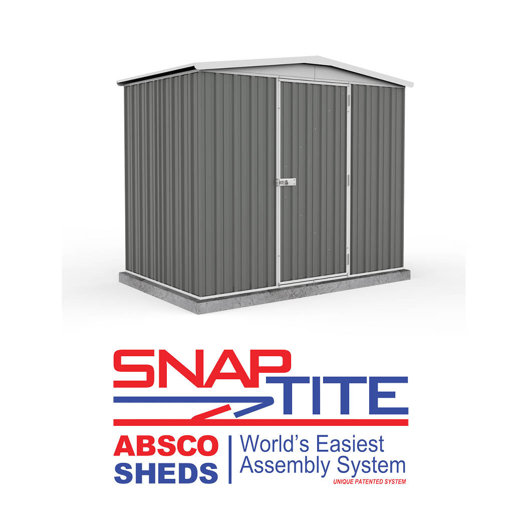 Mercia Absco Regent Apex Metal Shed in Woodland Grey (7'5x5) (ESDXL20MET121 - EAN 5029442005478)