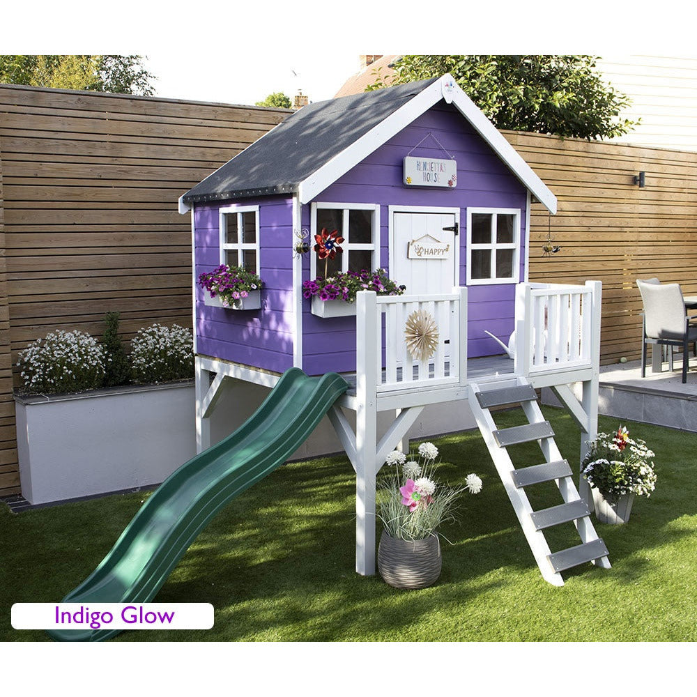 Little Rascals Felix Playhouse With Slide and Veranda (6x4)